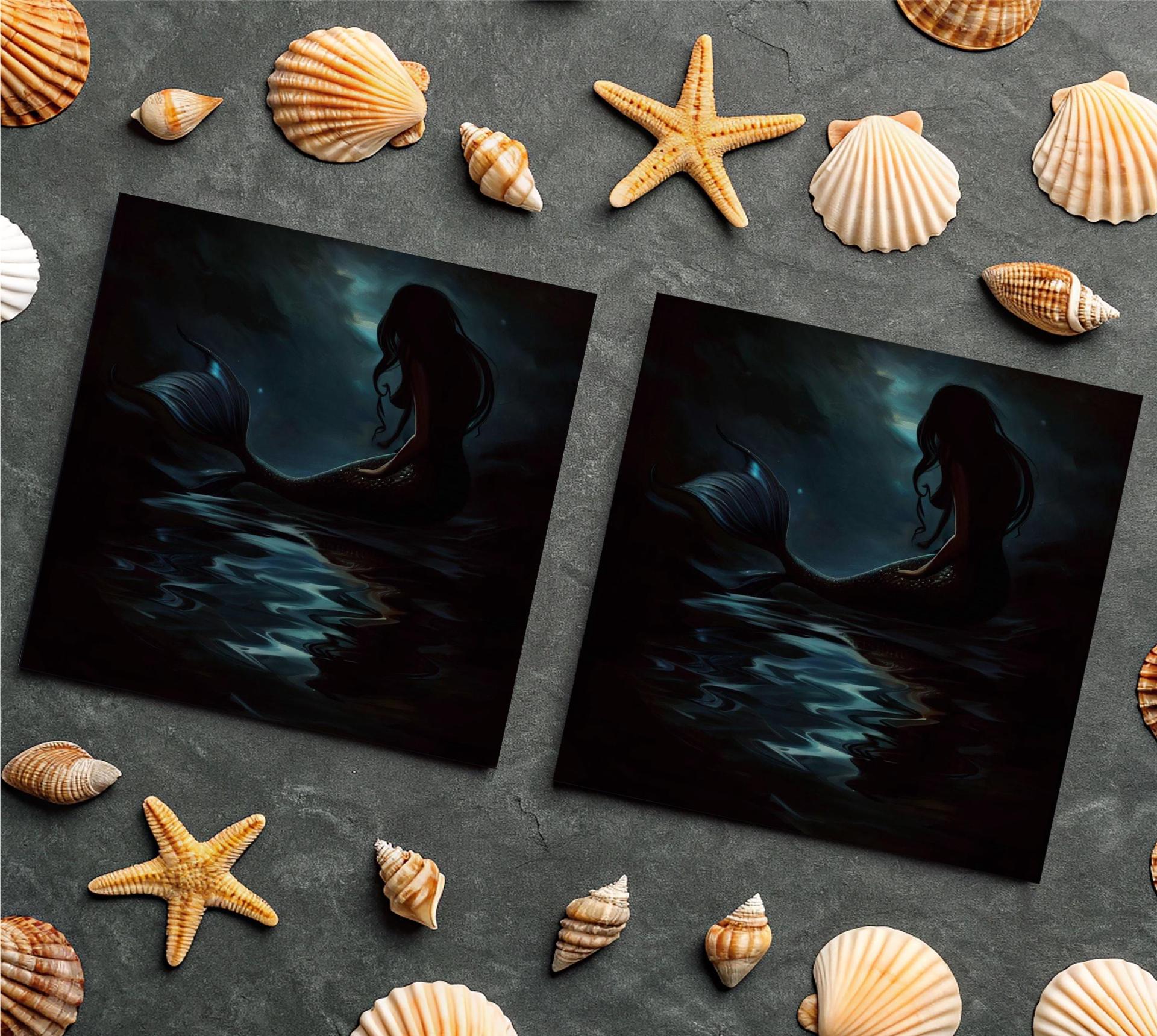 Mermaid Greeting Cards, Birthday, Invitations, Thank You Cards