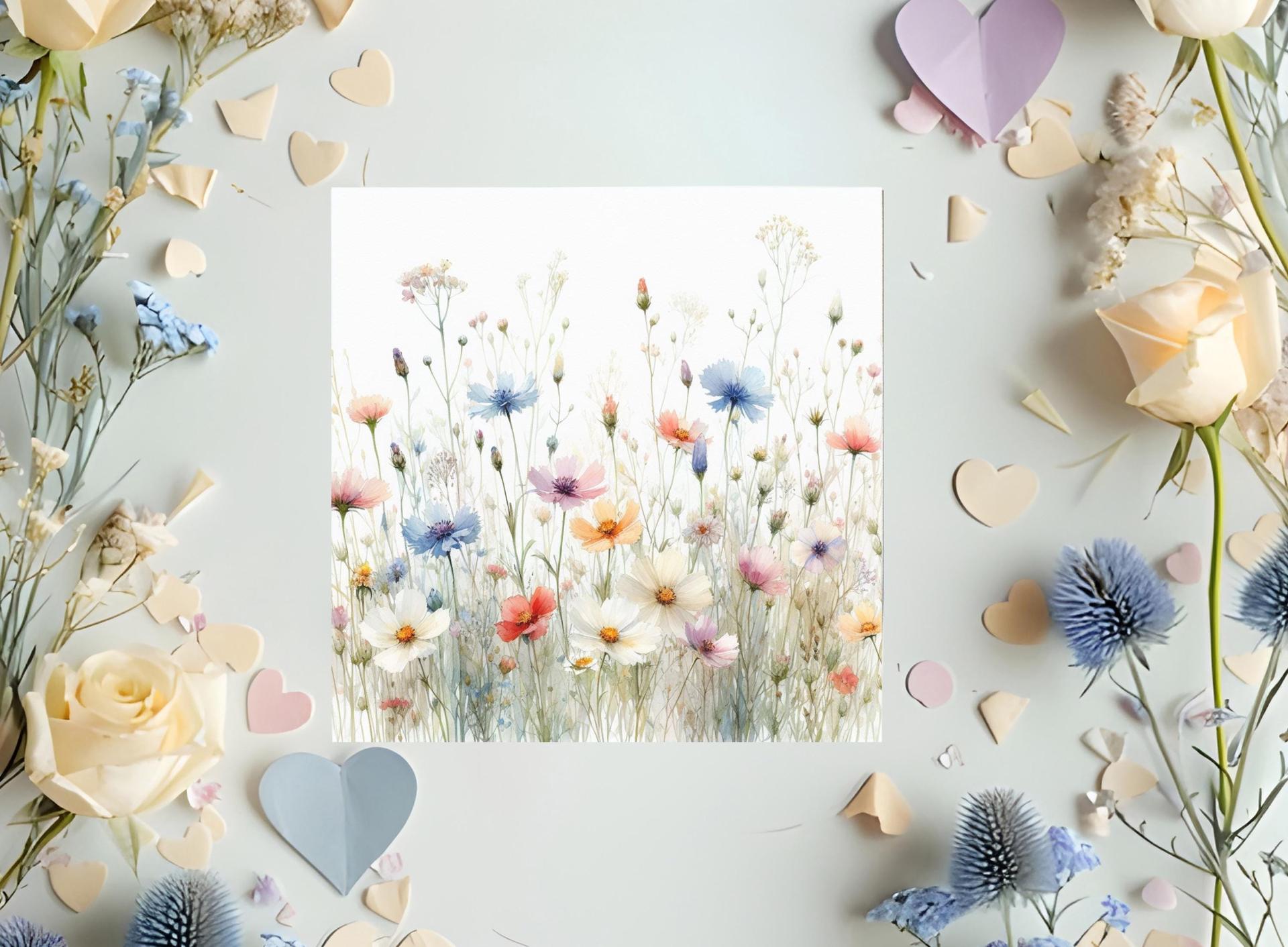 Wildflowers - Single Card or Bulk 10 Pack of Gift Cards