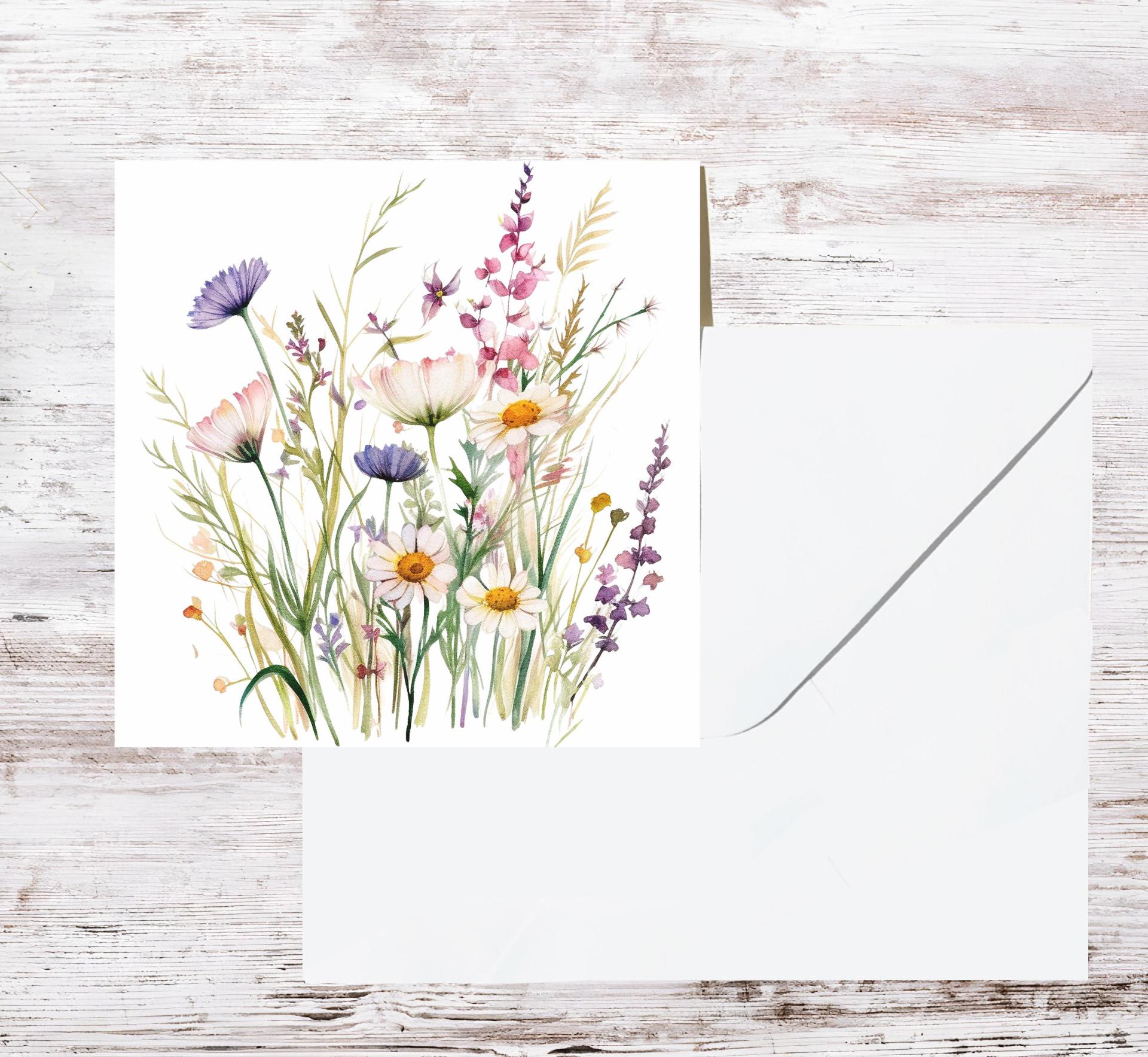Wildflowers - Single Card or Bulk 10 Pack of Gift Cards