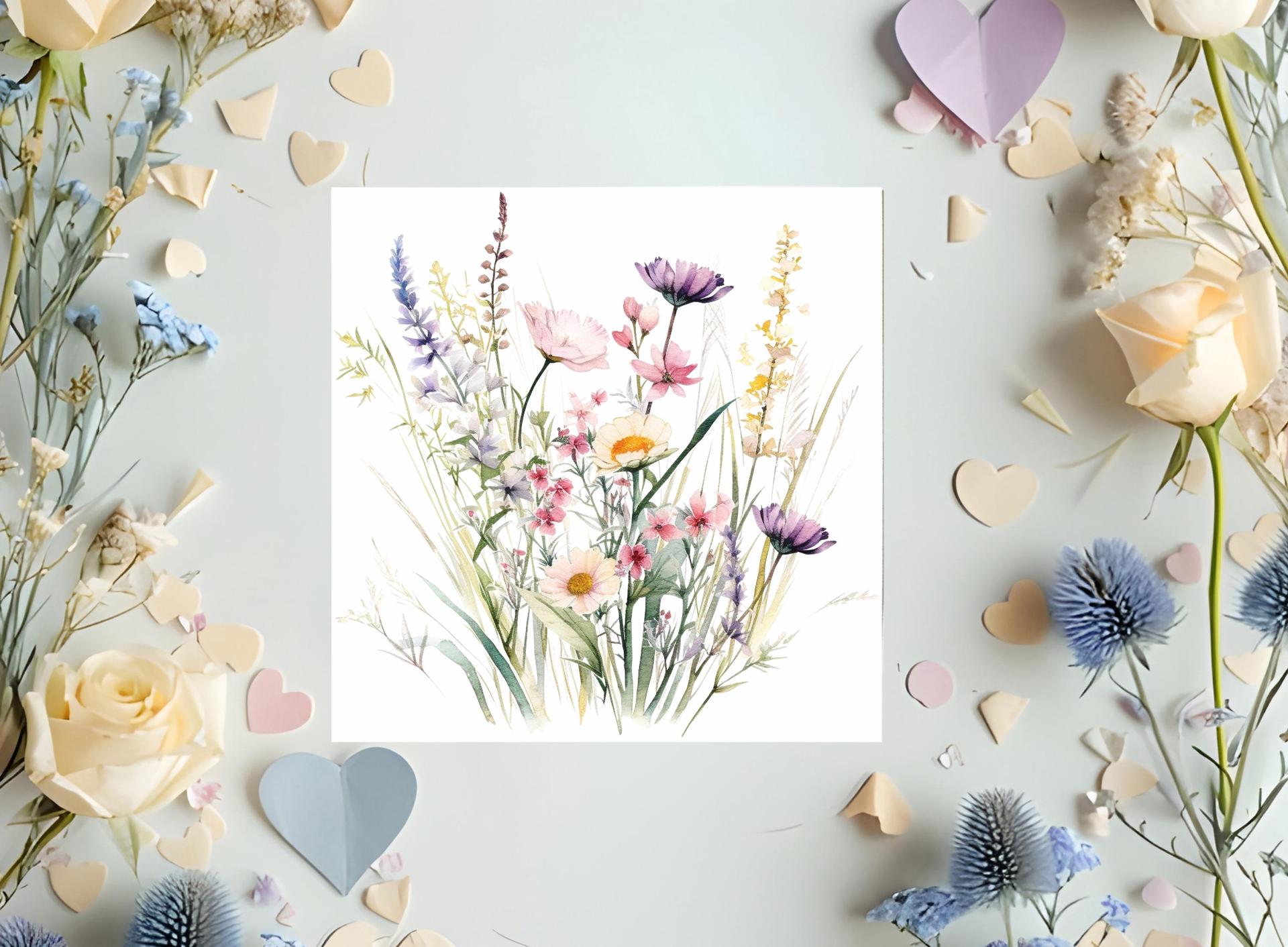 Wildflowers - Single Card or Bulk 10 Pack of Gift Cards