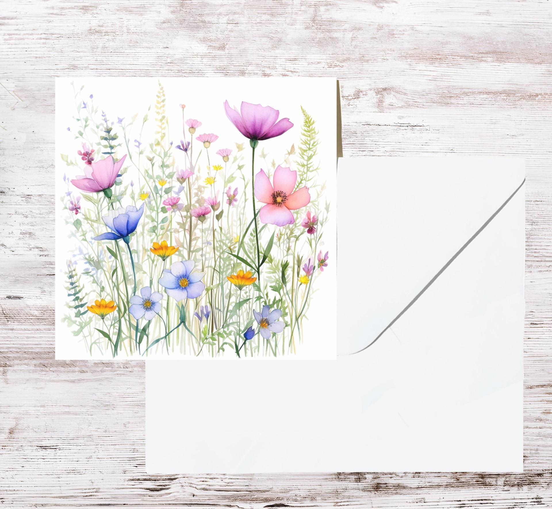 Wildflowers - Single Card or Bulk 10 Pack of Gift Cards