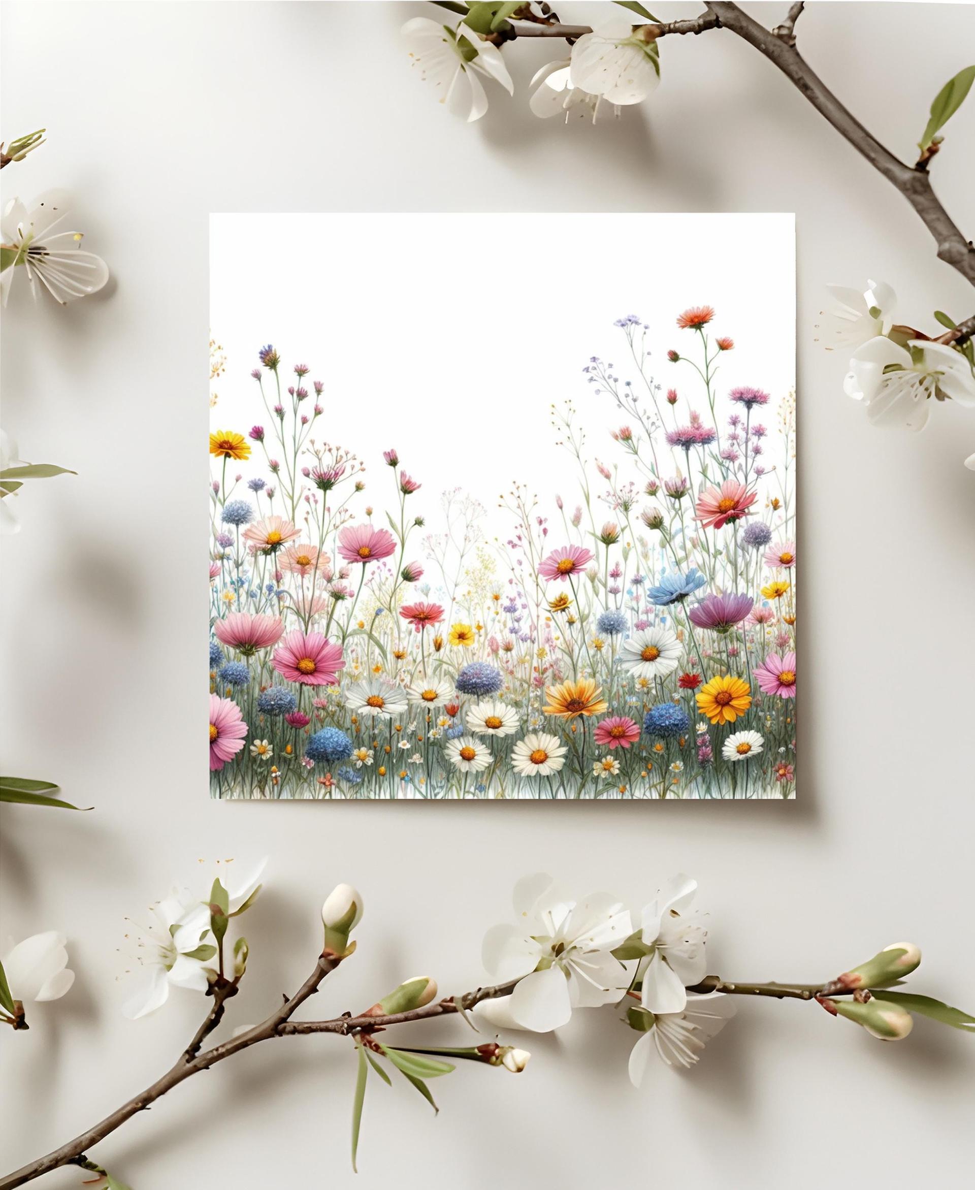 Wildflowers - Single Card or Bulk 10 Pack of Gift Cards