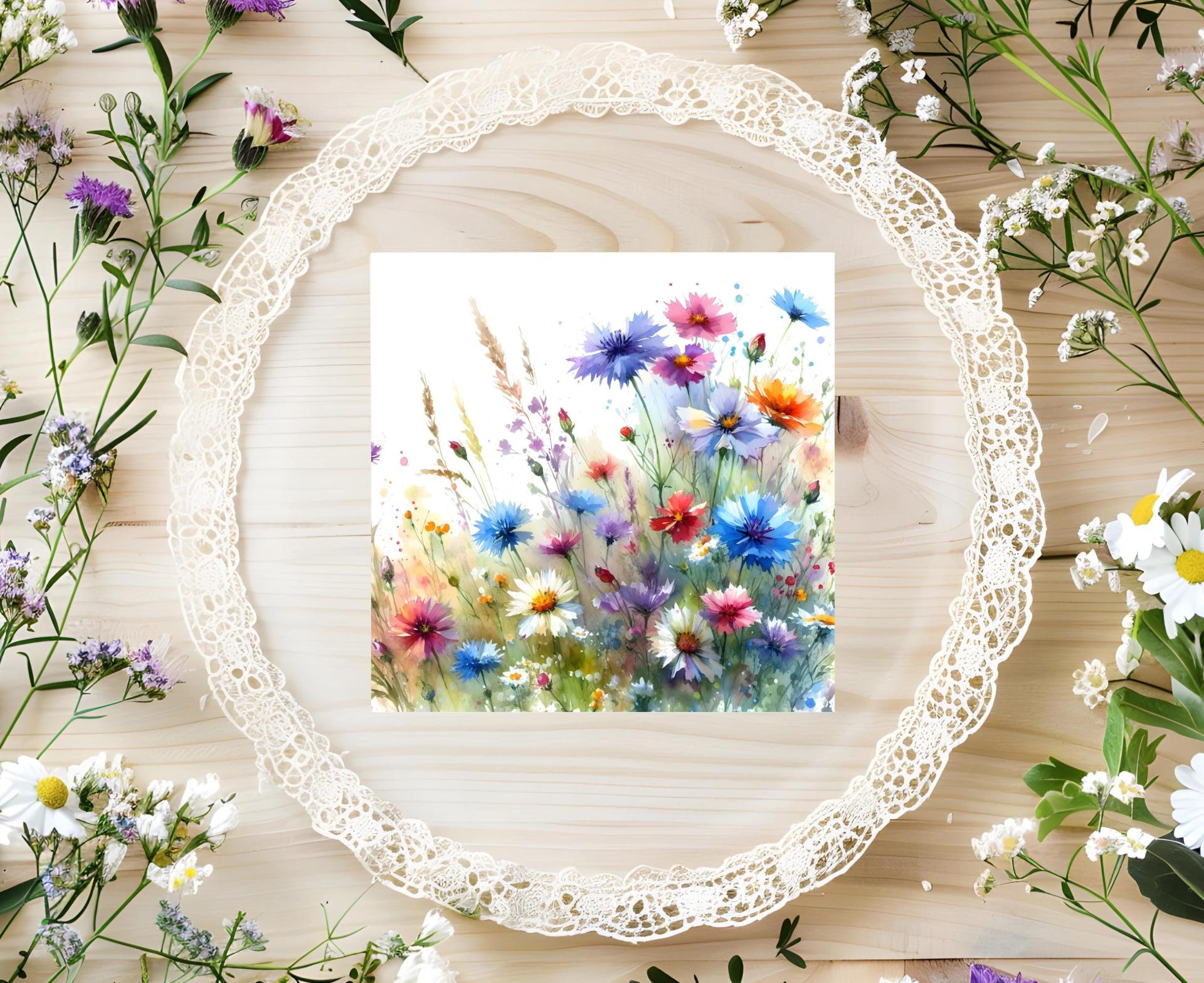 Wildflowers - Single Card or Bulk 10 Pack of Gift Cards