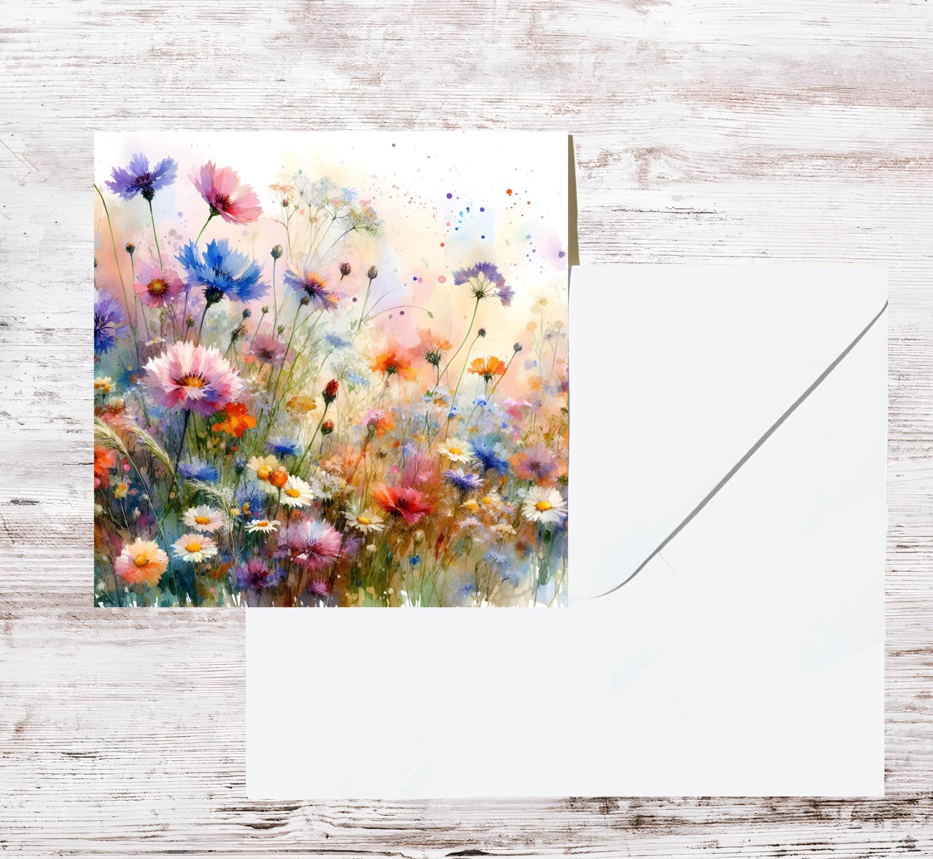 Wildflowers - Single Card or Bulk 10 Pack of Gift Cards