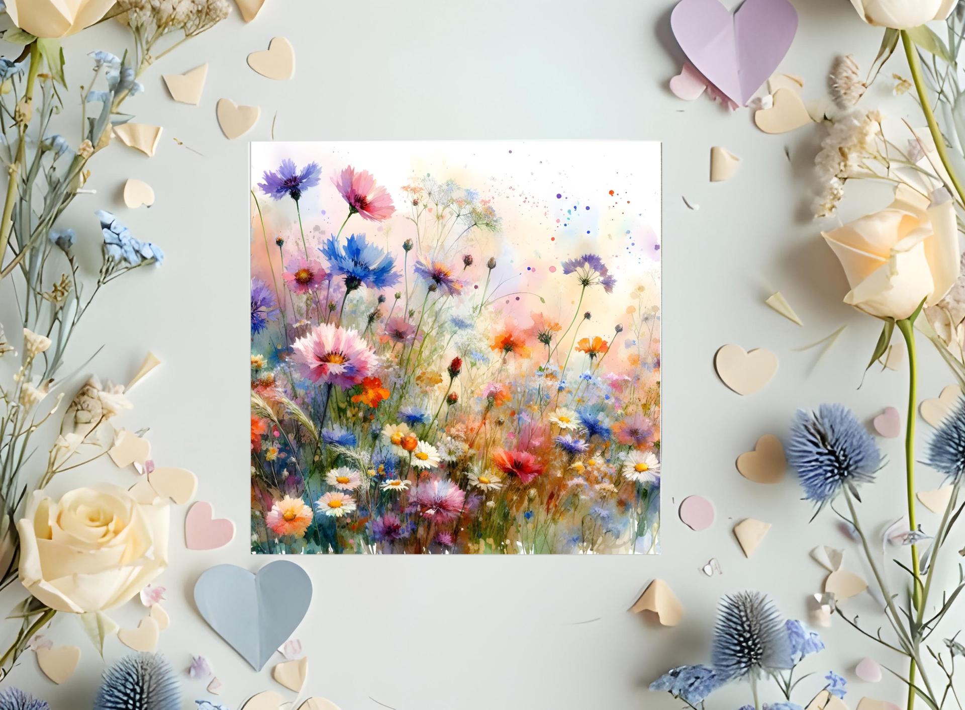 Wildflowers - Single Card or Bulk 10 Pack of Gift Cards