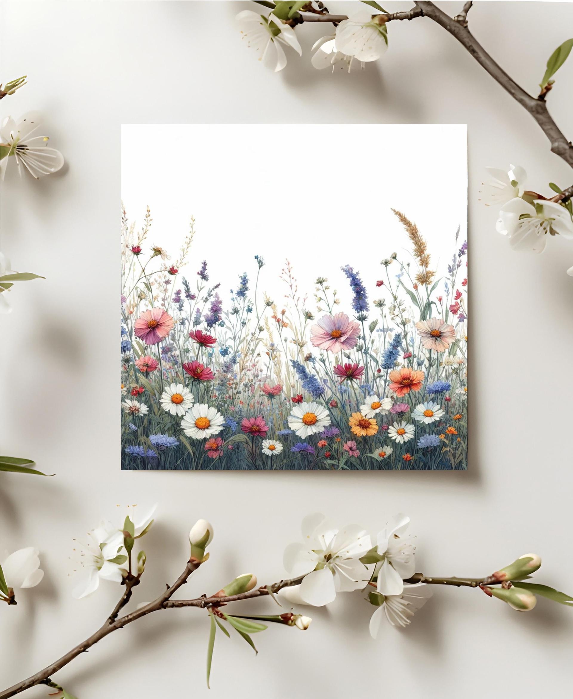 Wildflowers - Single Card or Bulk 10 Pack of Gift Cards