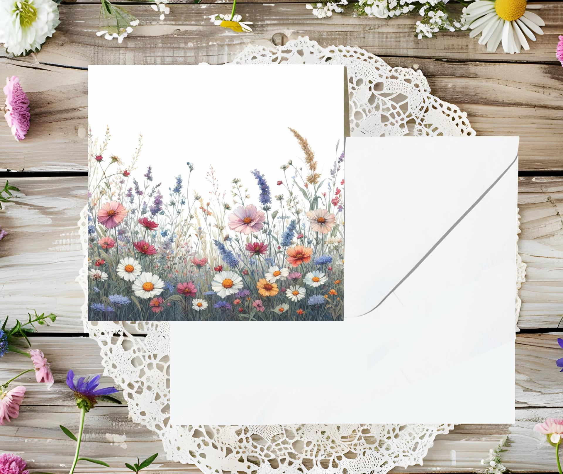 Wildflowers - Single Card or Bulk 10 Pack of Gift Cards