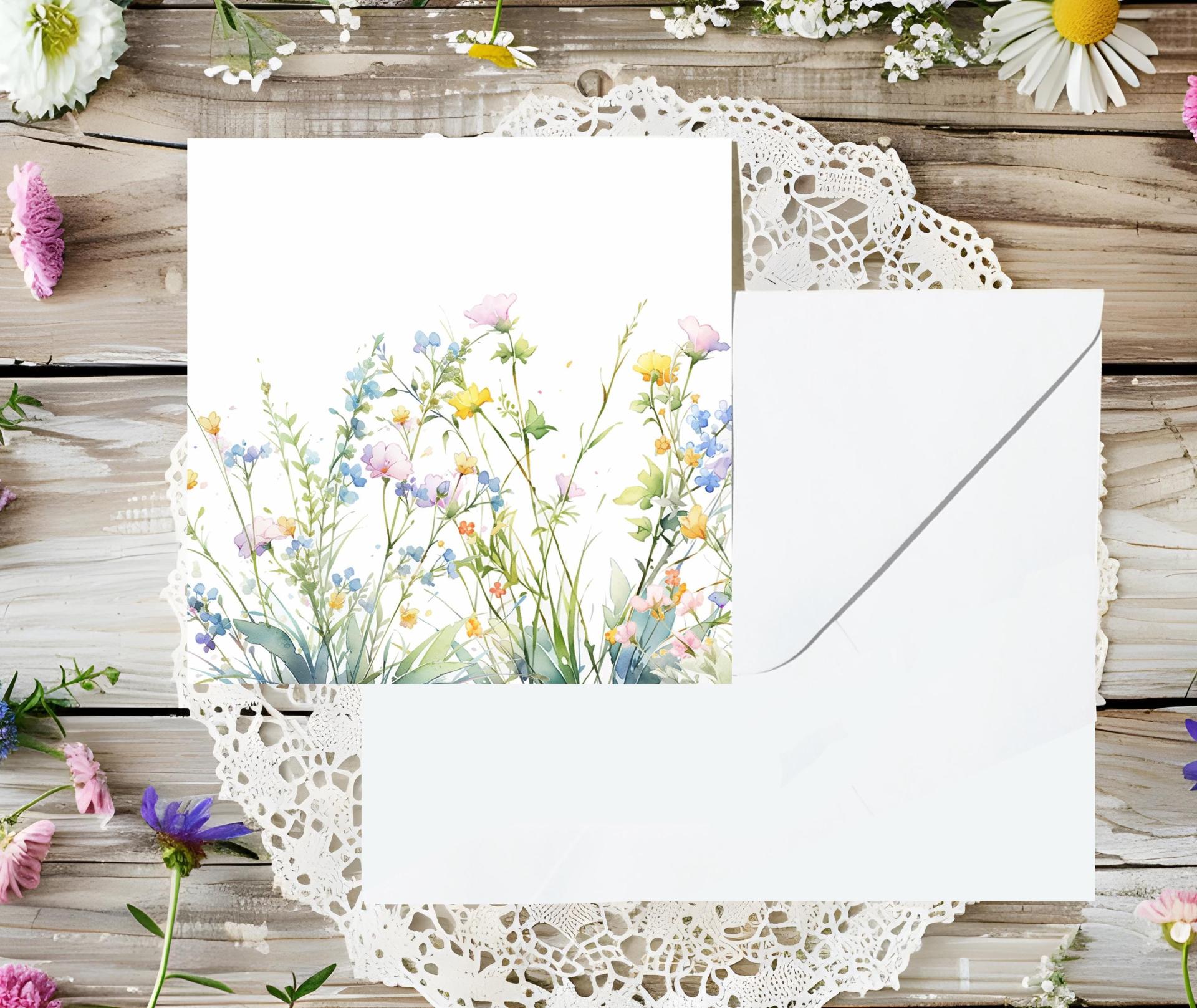 Set of Floral Gift Cards, 3 Designs, Bulk Pack of Cards