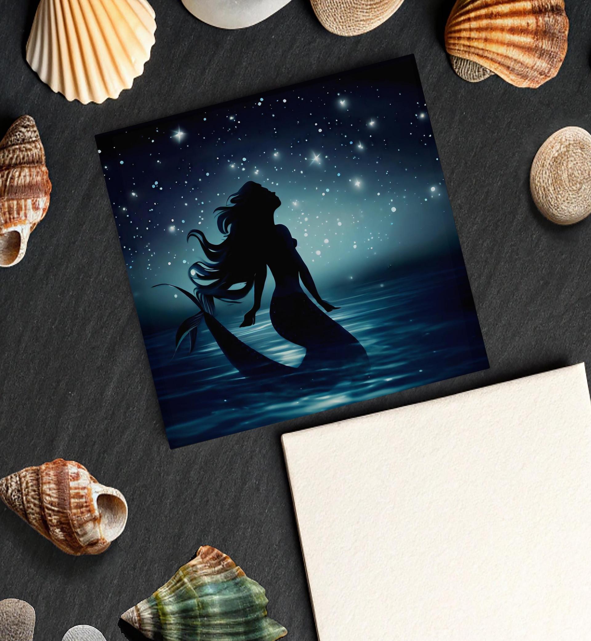 Mermaid Greeting Cards, Birthday, Invitations, Thank You Cards