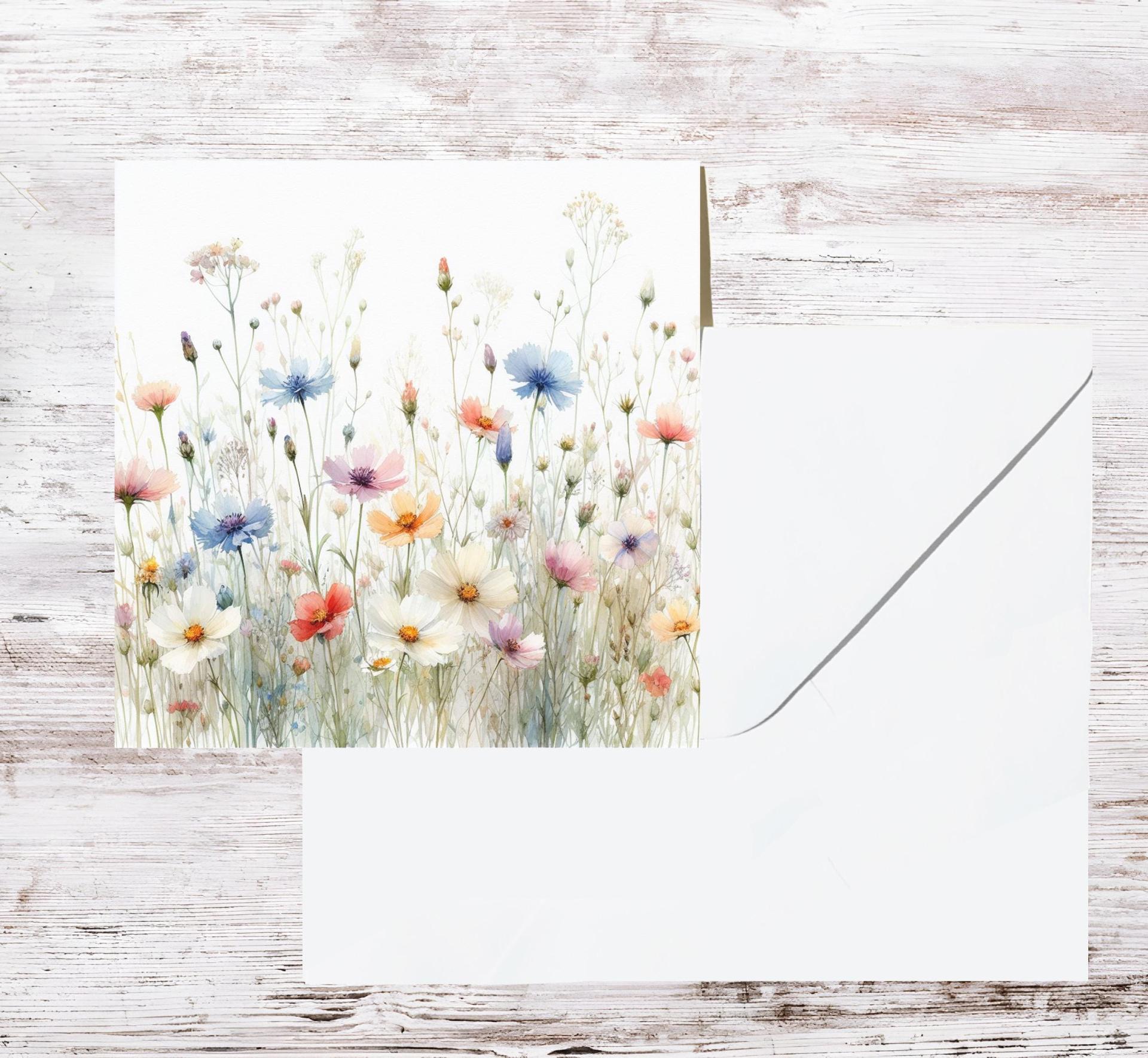 Wildflowers - Single Card or Bulk 10 Pack of Gift Cards