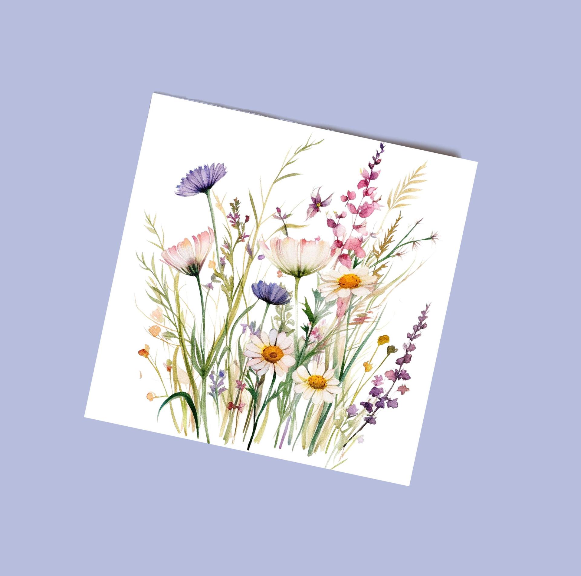 Wildflowers - Single Card or Bulk 10 Pack of Gift Cards