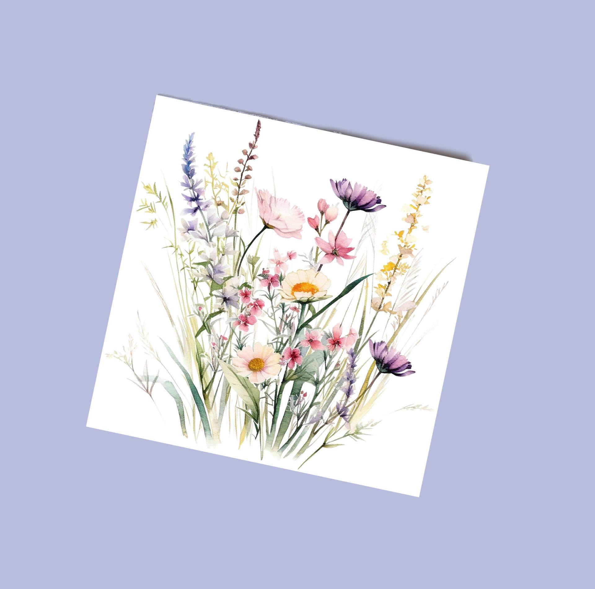 Wildflowers - Single Card or Bulk 10 Pack of Gift Cards