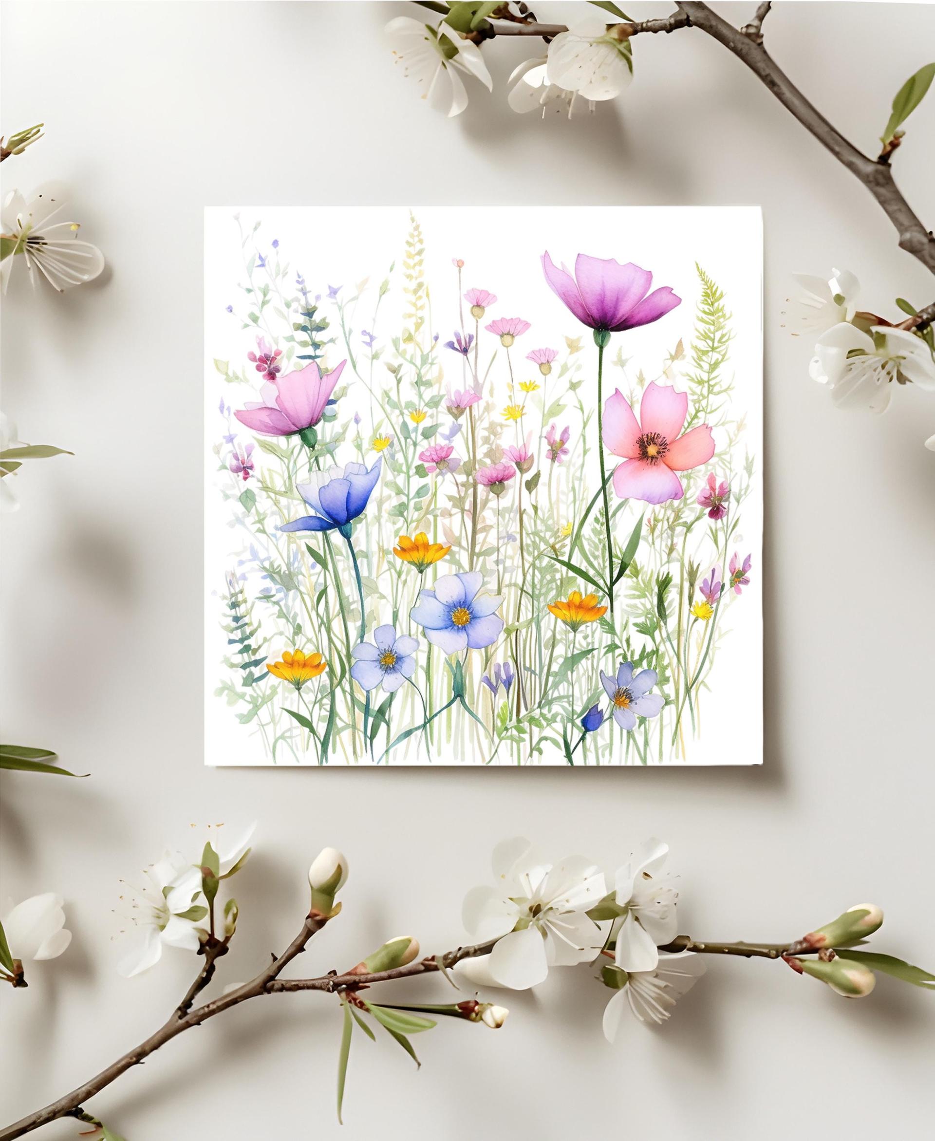 Wildflowers - Single Card or Bulk 10 Pack of Gift Cards