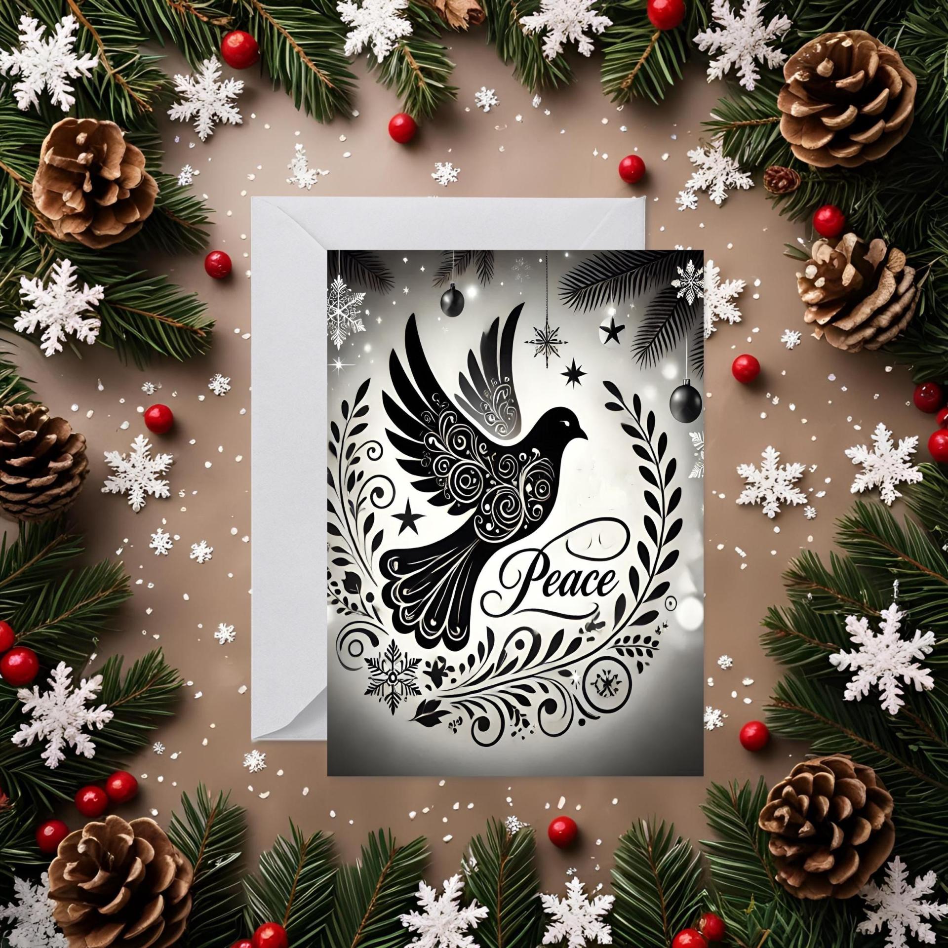 Dove of Peace - Christmas Card - Single or Bulk Pack of Christmas Greeting Cards