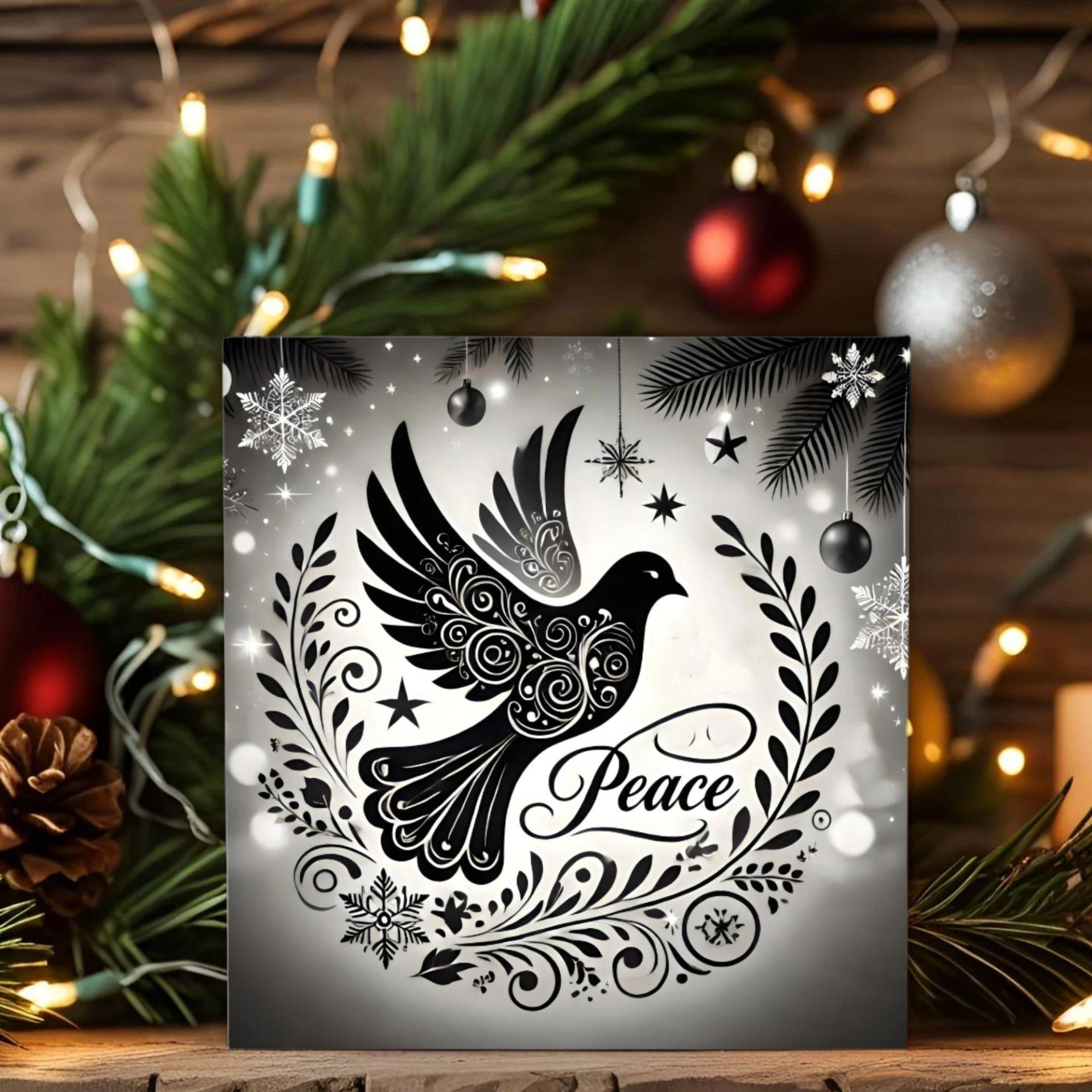 Dove of Peace, Set of 4 Designs, Christmas Cards, Holiday Bulk Pack of Cards