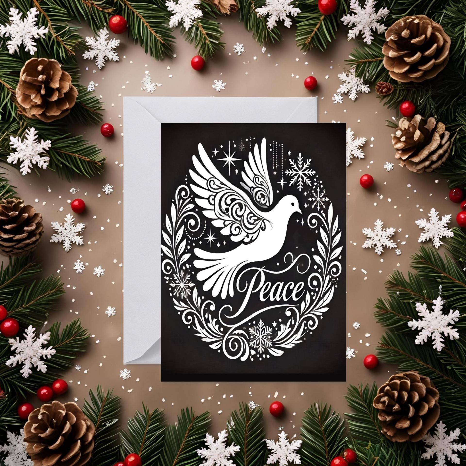 Dove of Peace - Christmas Card - Bulk Pack of Christmas Greeting Cards