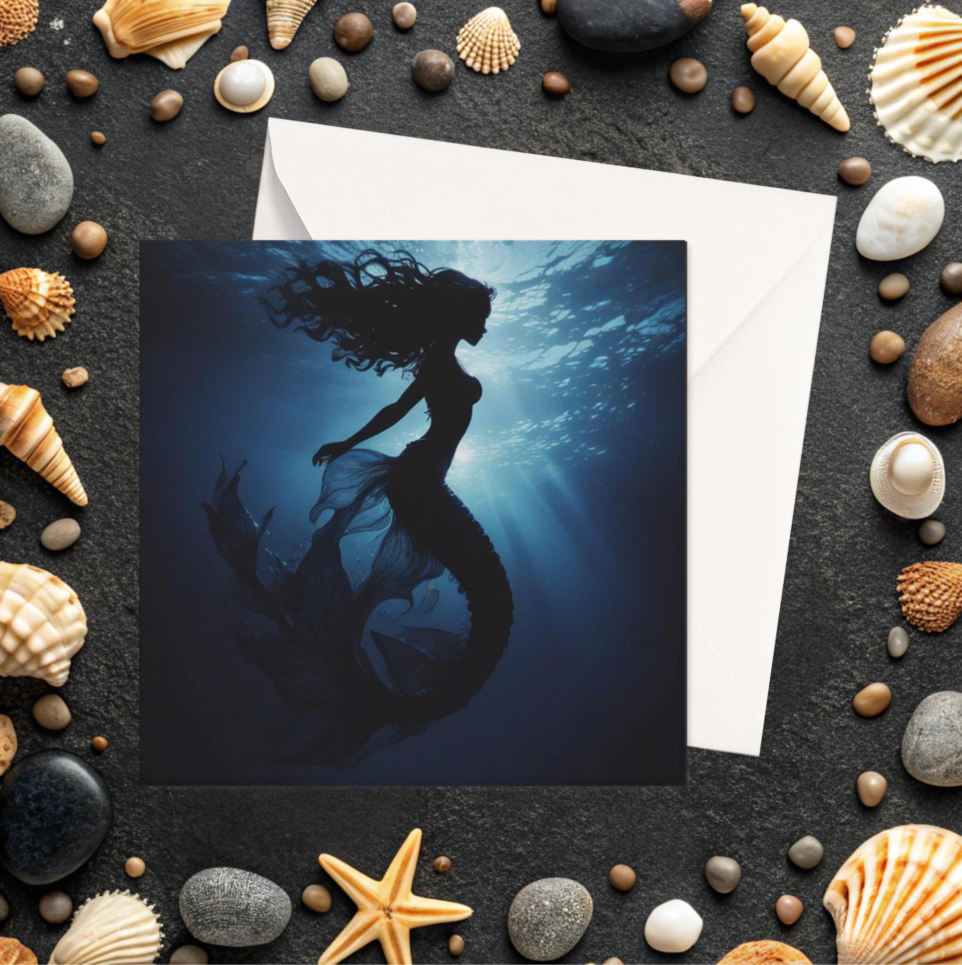 Mermaid Greeting Cards, Birthday, Invitations, Thank You Cards