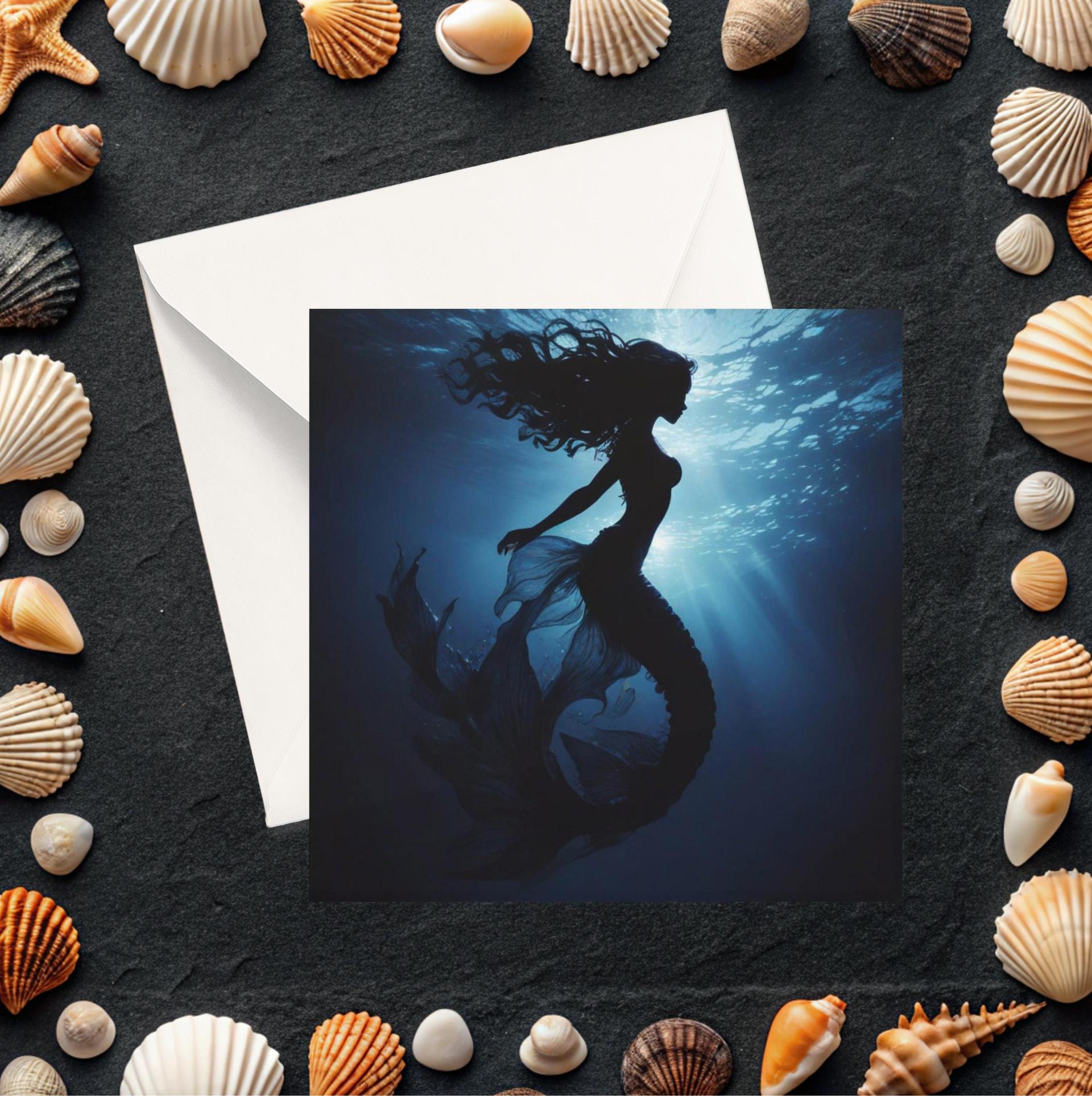 Mermaid Greeting Cards, Birthday, Invitations, Thank You Cards