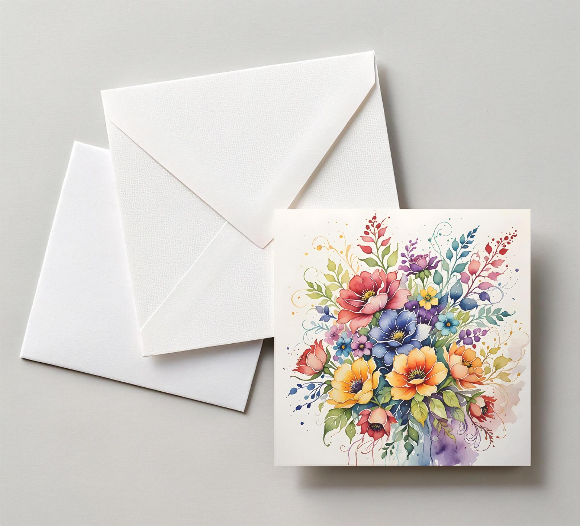 Set of Floral Gift Cards, 3 Designs, Bulk Pack of Cards