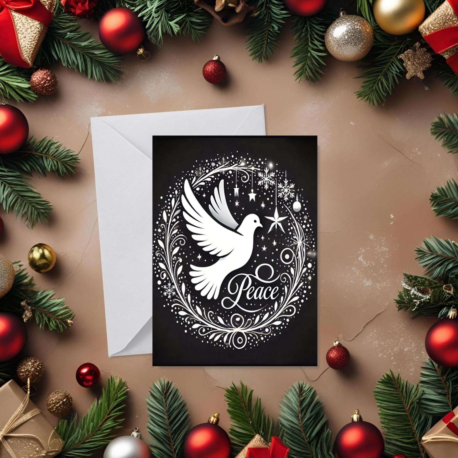 Dove of Peace - Christmas Card - Single or Bulk Pack of Christmas Greeting Cards