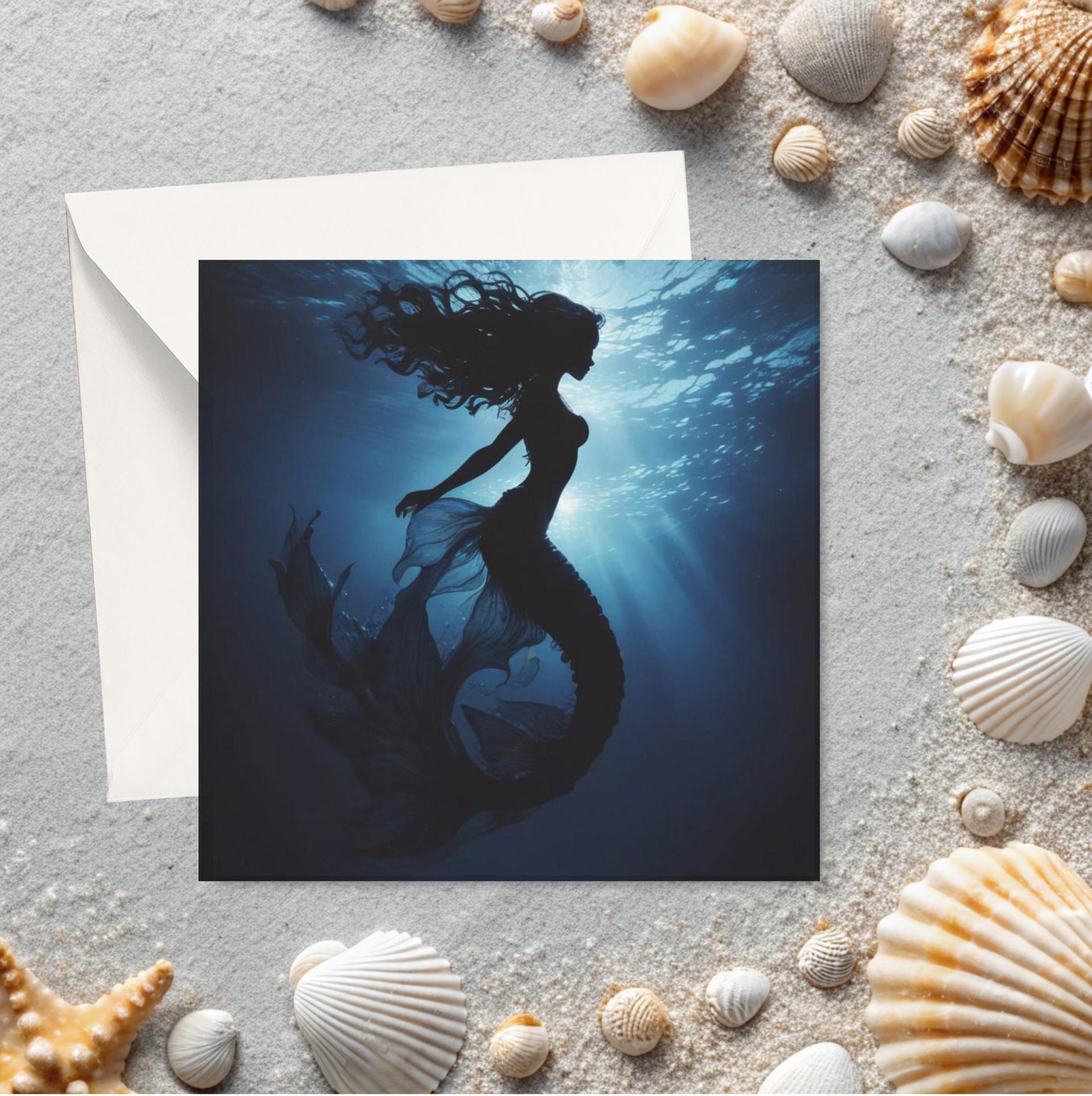 Mermaid Greeting Cards, Birthday, Invitations, Thank You Cards