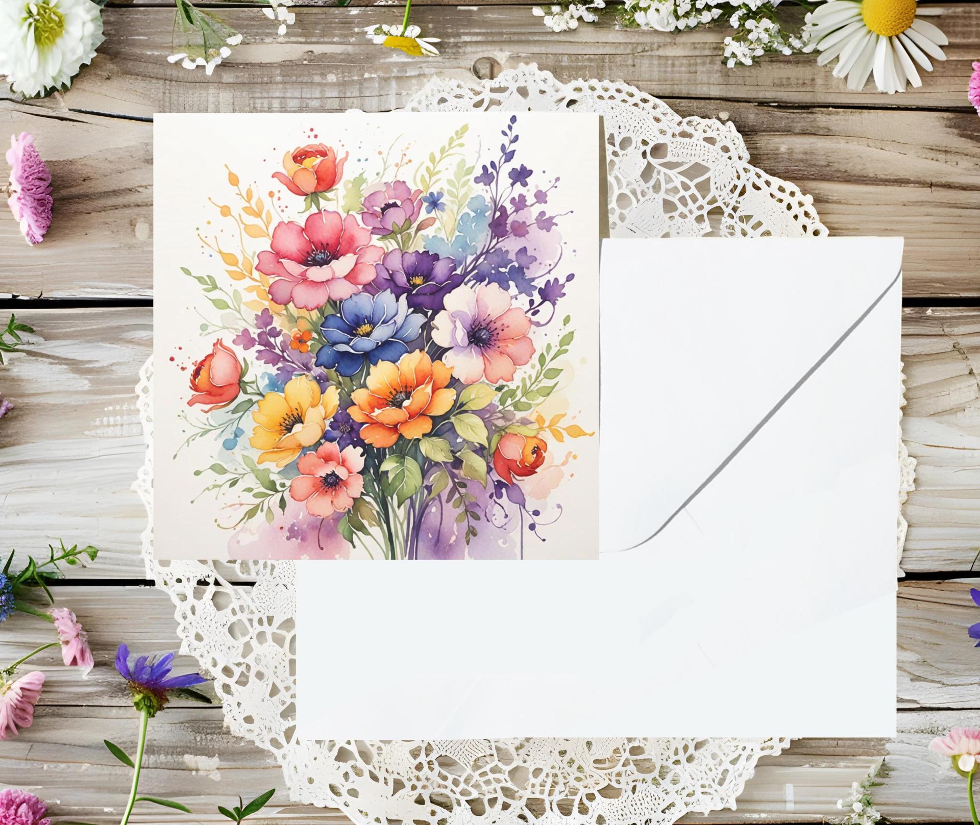 Set of Floral Gift Cards, 3 Designs, Bulk Pack of Cards