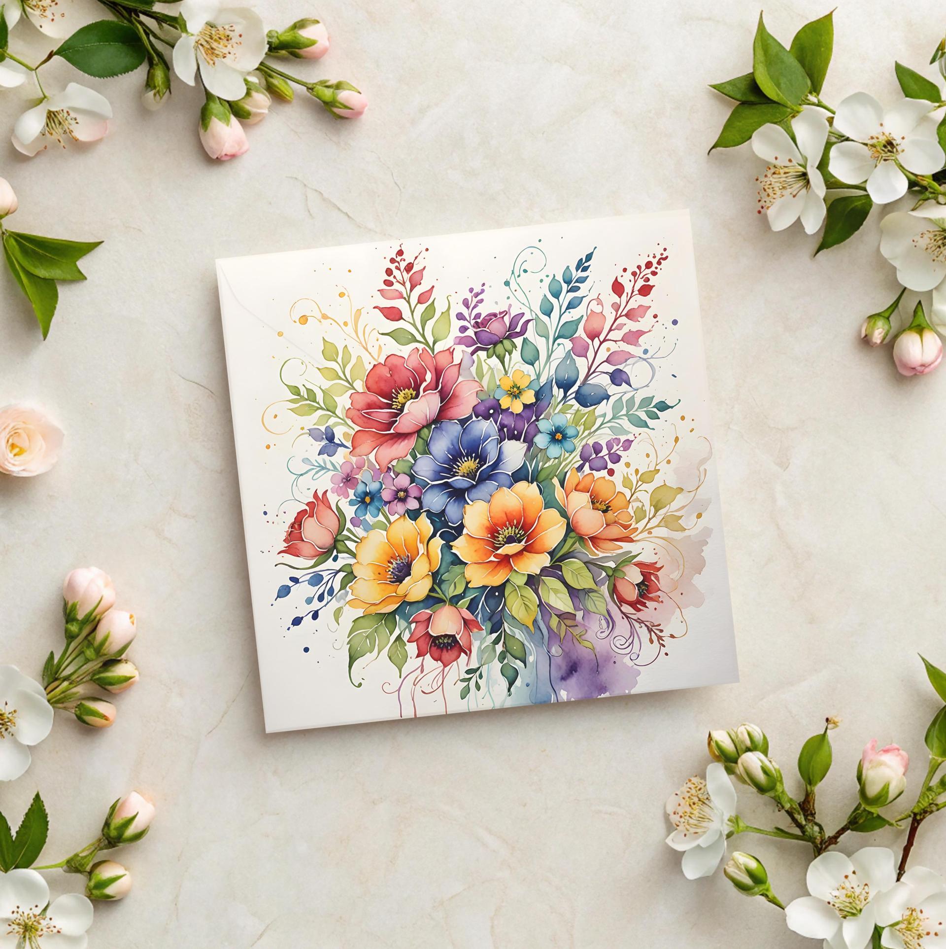 Set of Floral Gift Cards, 3 Designs, Bulk Pack of Cards