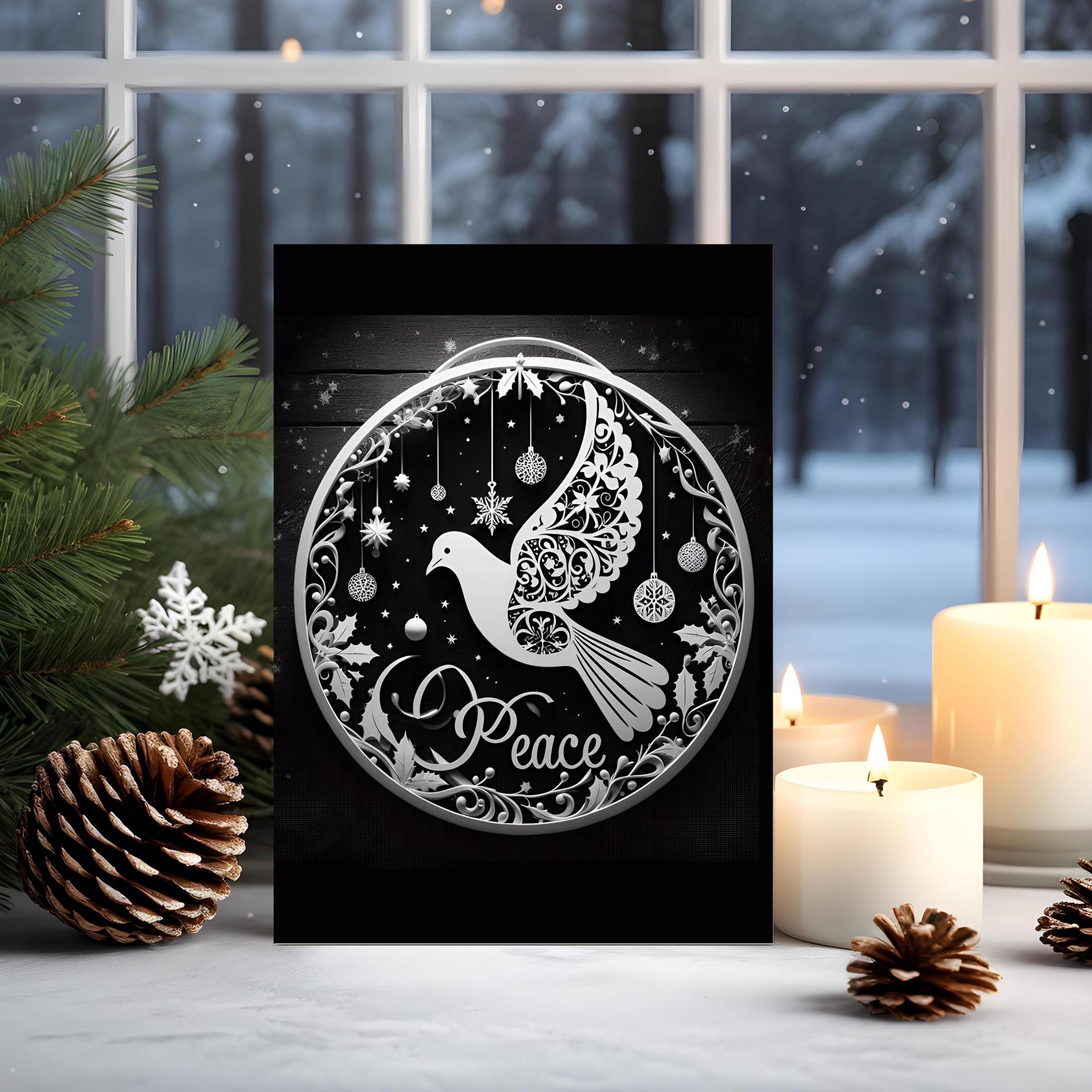 Dove of Peace - Christmas Card - Bulk Pack of Christmas Greeting Cards