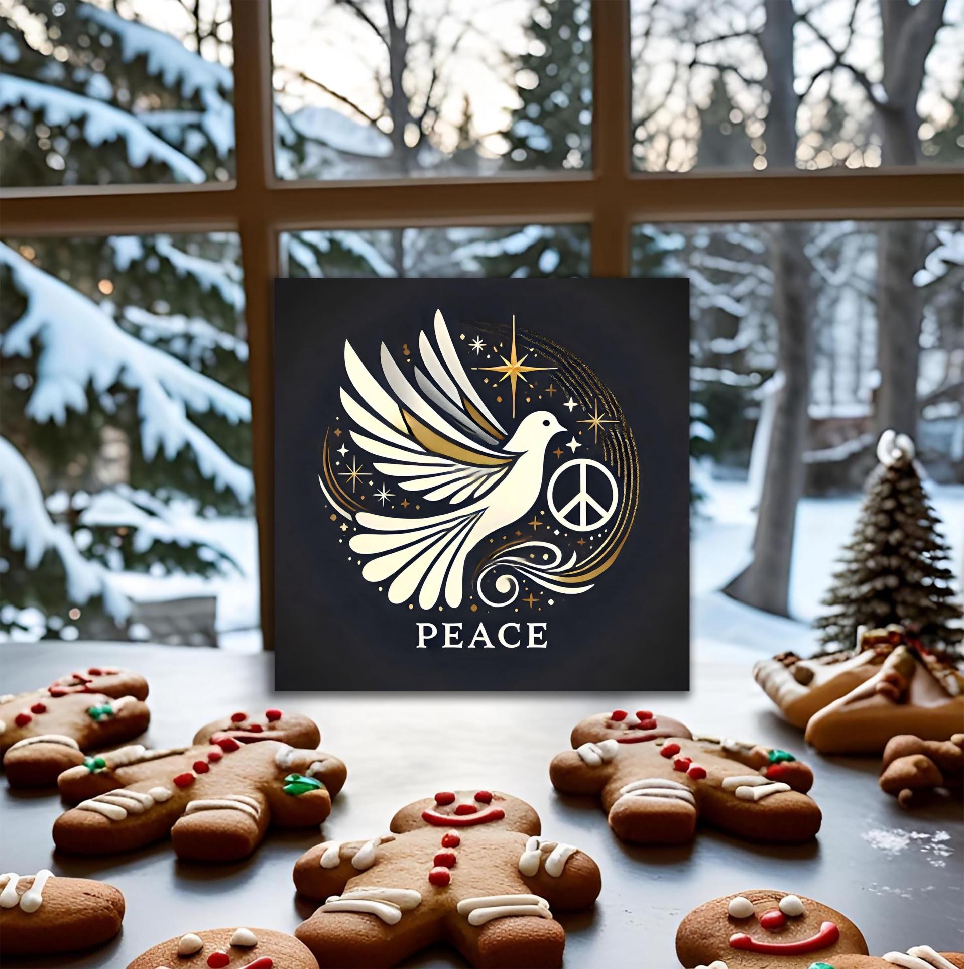 Dove of Peace - Christmas Card - Single or Bulk Pack of Christmas Greeting Cards