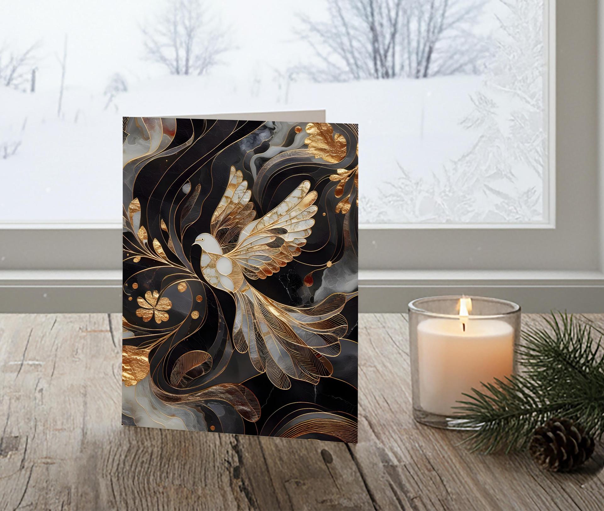 Dove of Peace - Christmas Card - Single or Bulk Pack of Christmas Greeting Cards