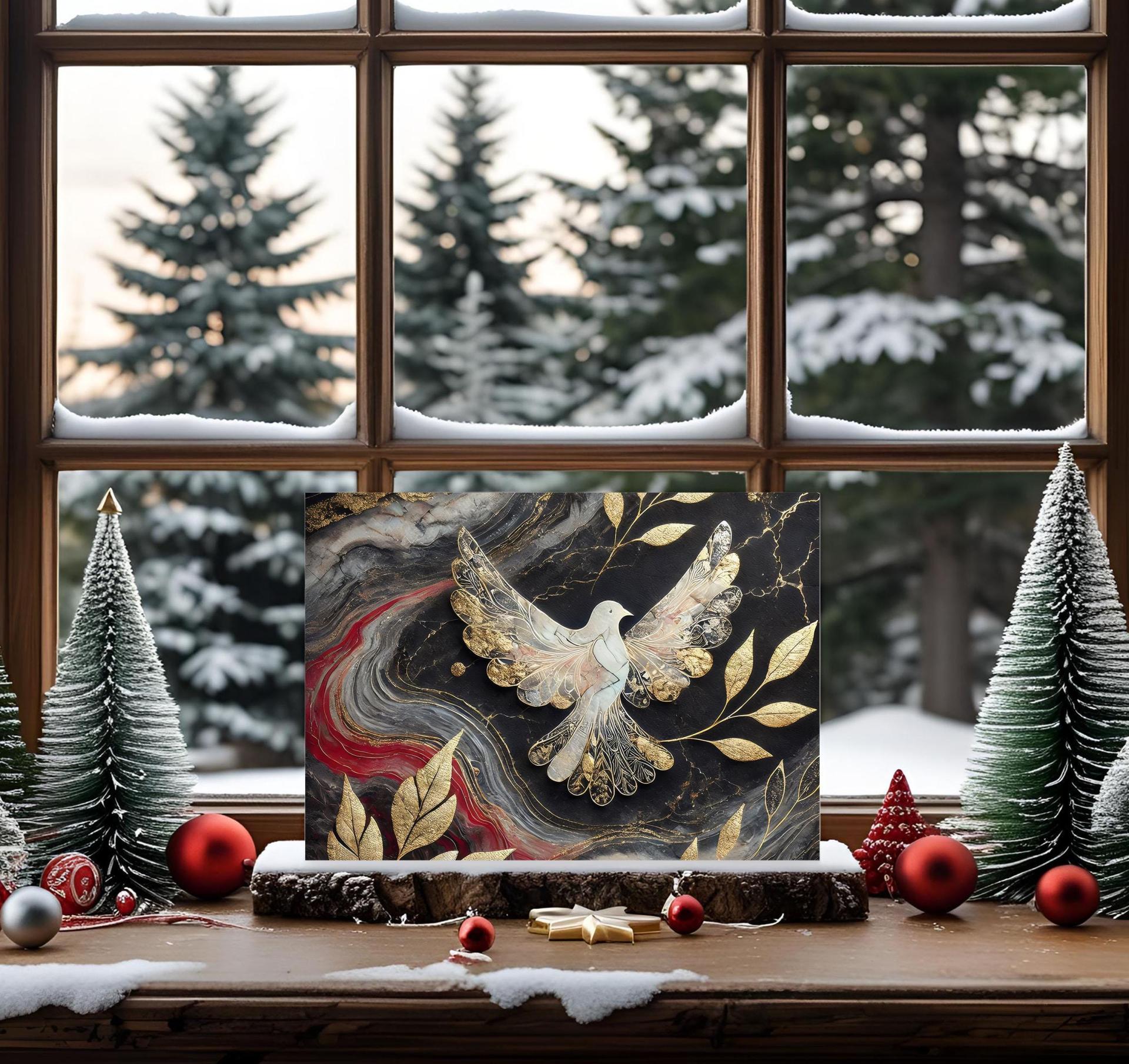 Dove of Peace - Christmas Card - Single or Bulk Pack of Christmas Greeting Cards