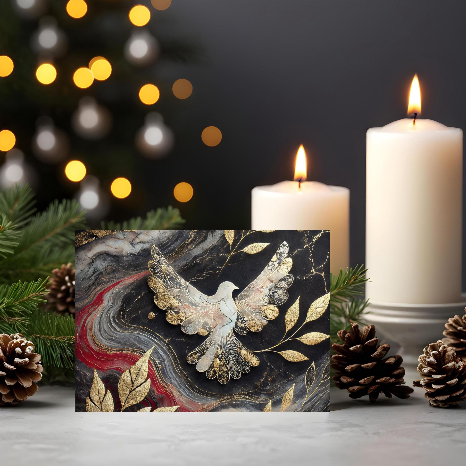 Dove of Peace - Christmas Card - Single or Bulk Pack of Christmas Greeting Cards