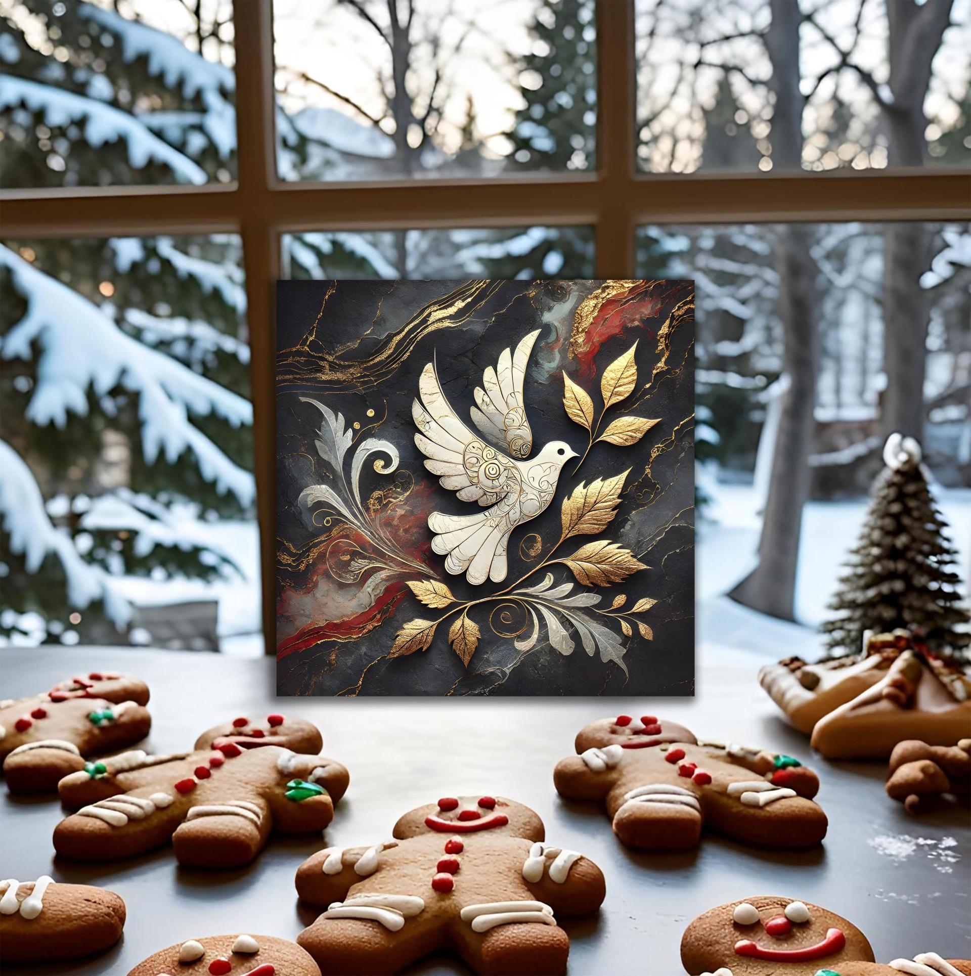 Dove of Peace - Christmas Card - Single or Bulk Pack of Christmas Greeting Cards