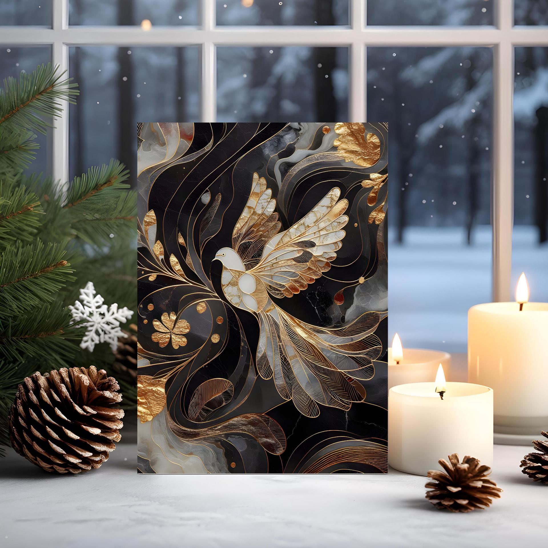 Dove of Peace - Christmas Card - Single or Bulk Pack of Christmas Greeting Cards