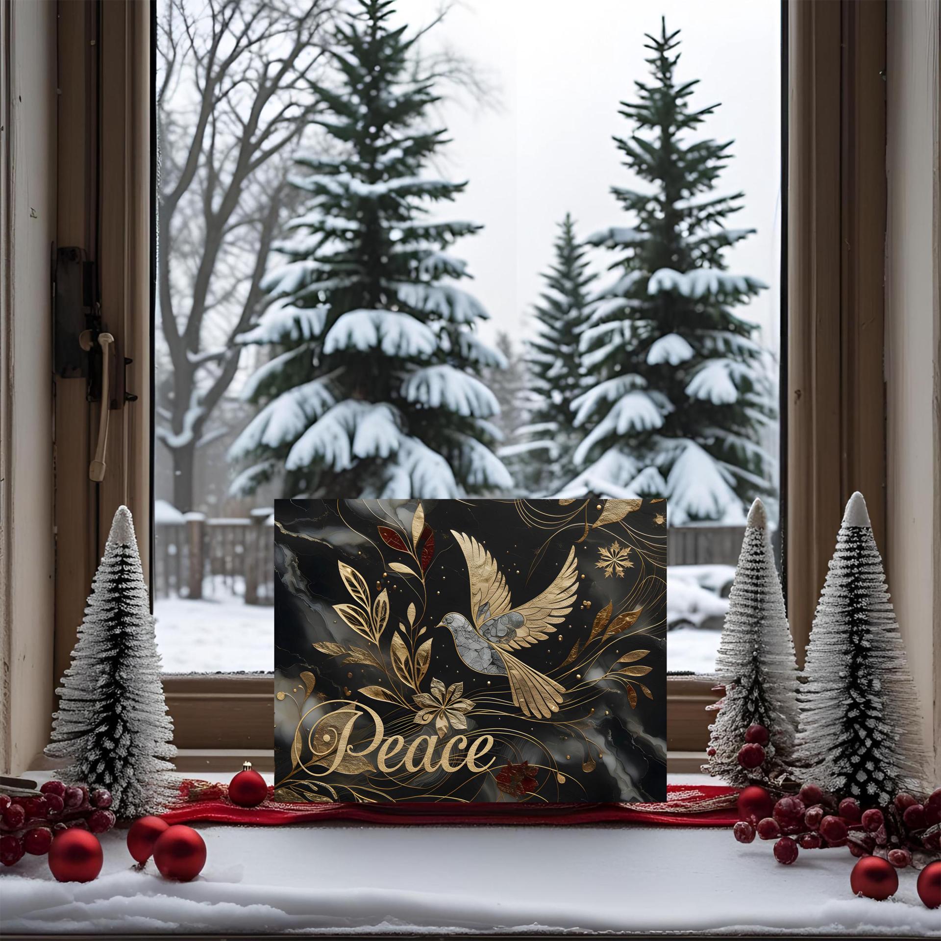 Dove of Peace - Christmas Card - Single or Bulk Pack of Christmas Greeting Cards