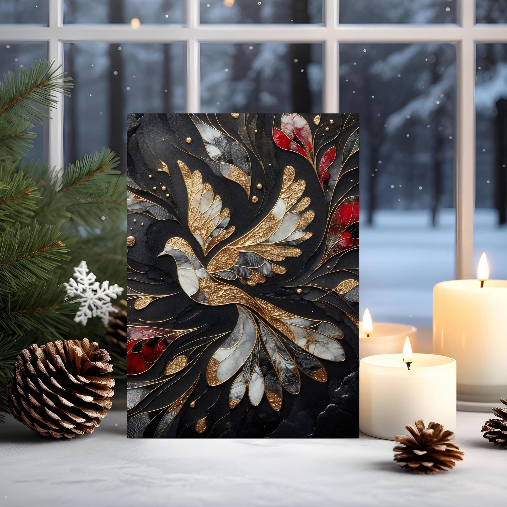 Dove of Peace - Christmas Card - Single or Bulk Pack of Christmas Greeting Cards