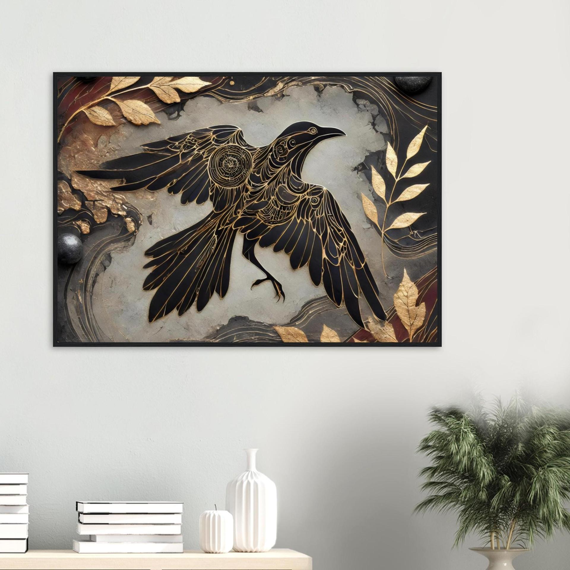 Raven Print - Framed or Unframed - Original Art - Print on Paper