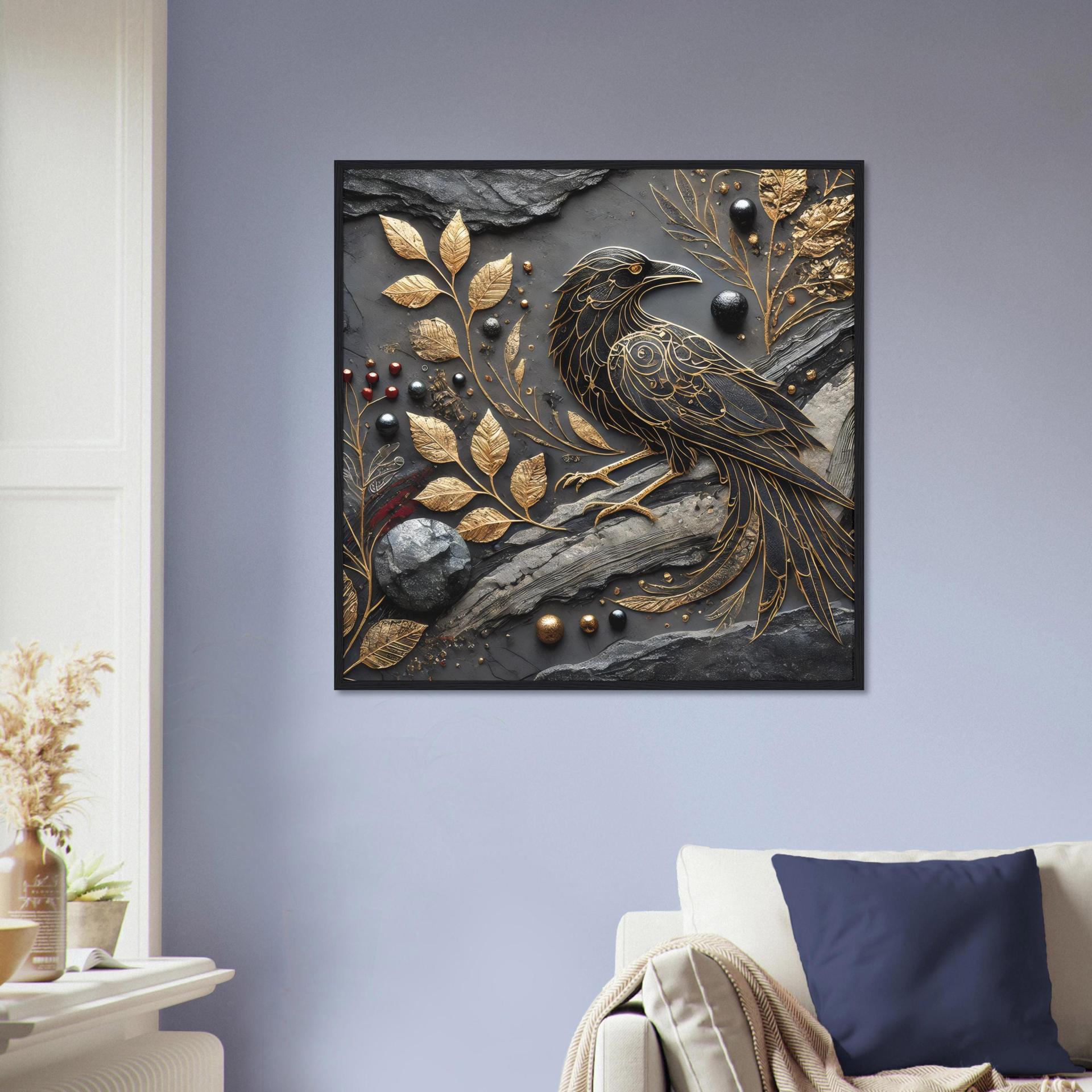 Raven Print - Framed or Unframed - Original Art - Print on Paper