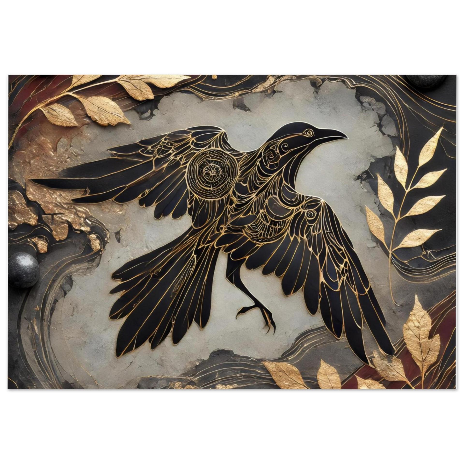 Raven Print - Framed or Unframed - Original Art - Print on Paper