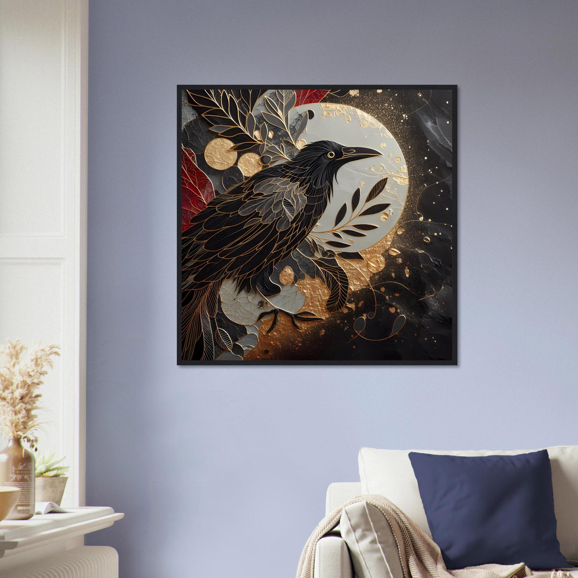 Raven Print - Framed or Unframed - Original Art - Print on Paper