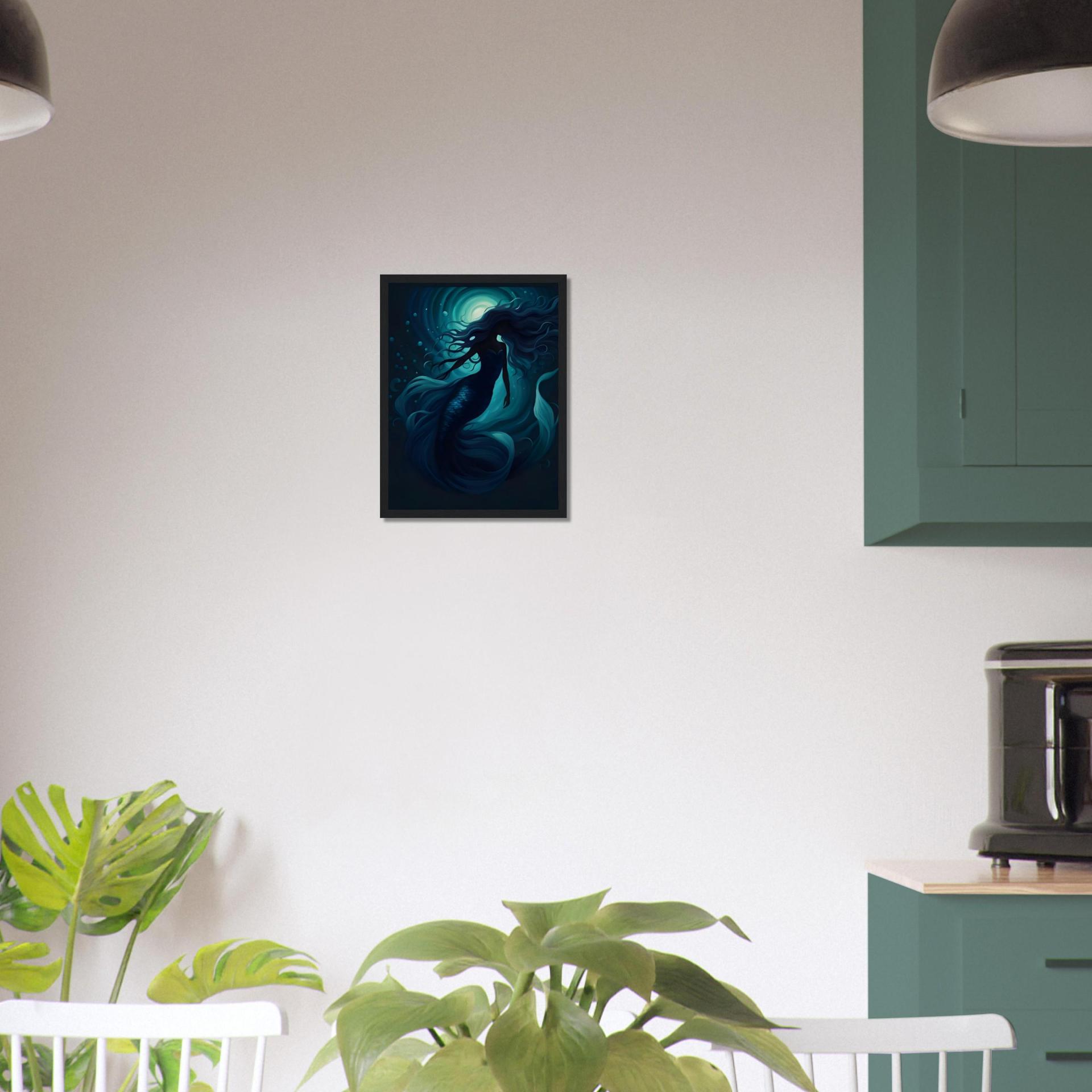 Mermaid Print - Framed or Unframed - Original Art - Print on Paper