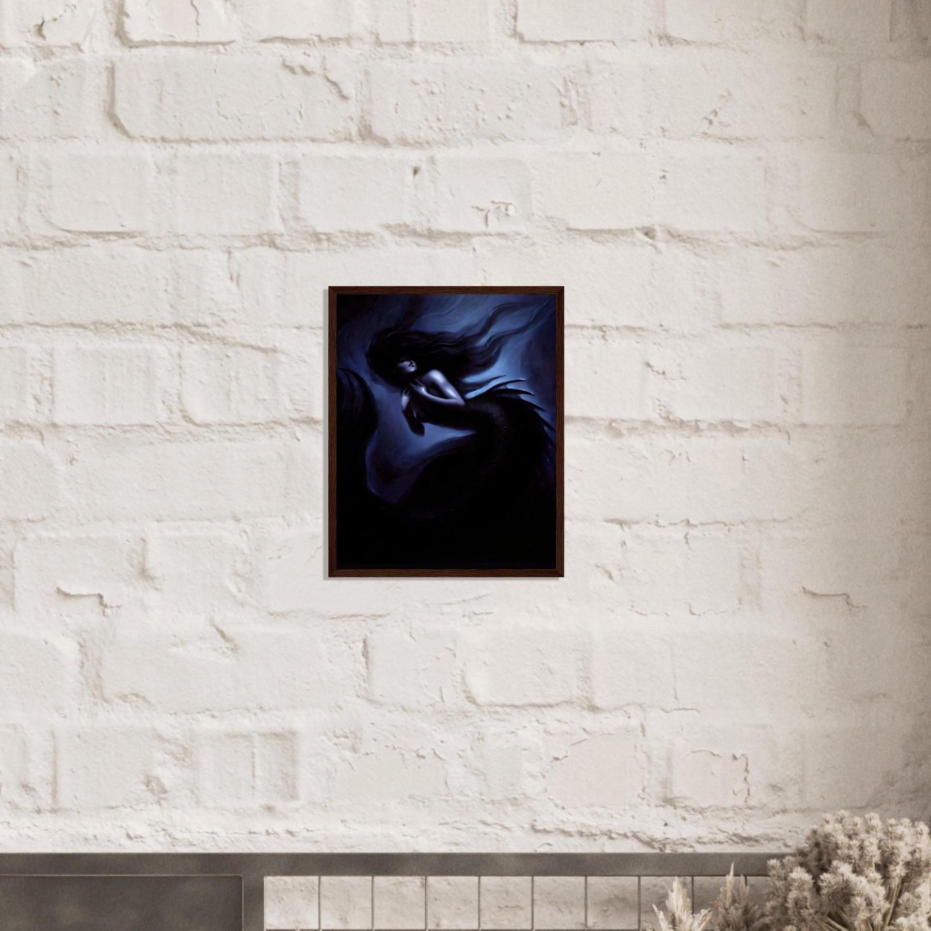 Mermaid Print - Framed or Unframed - Original Art - Print on Paper