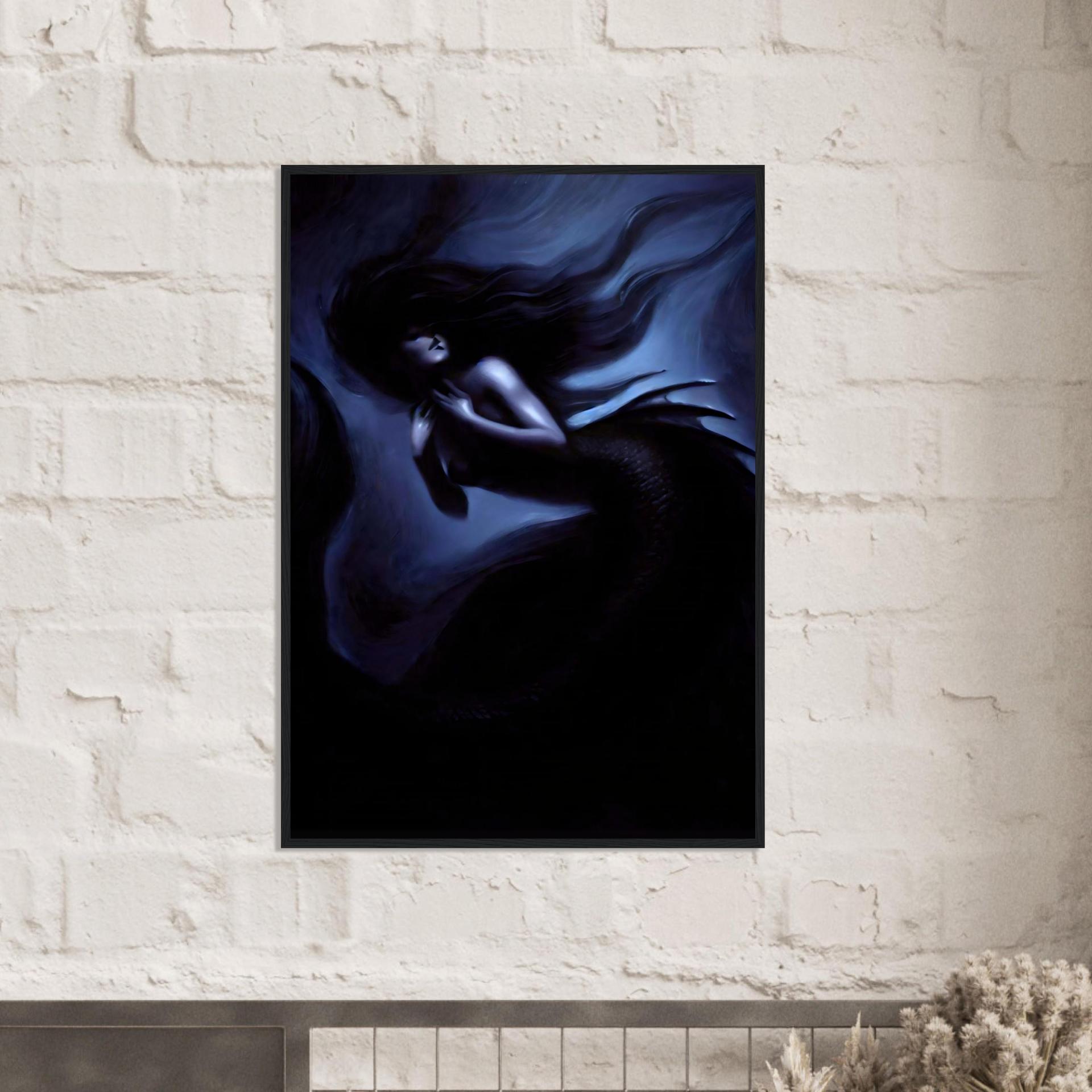 Mermaid Print - Framed or Unframed - Original Art - Print on Paper