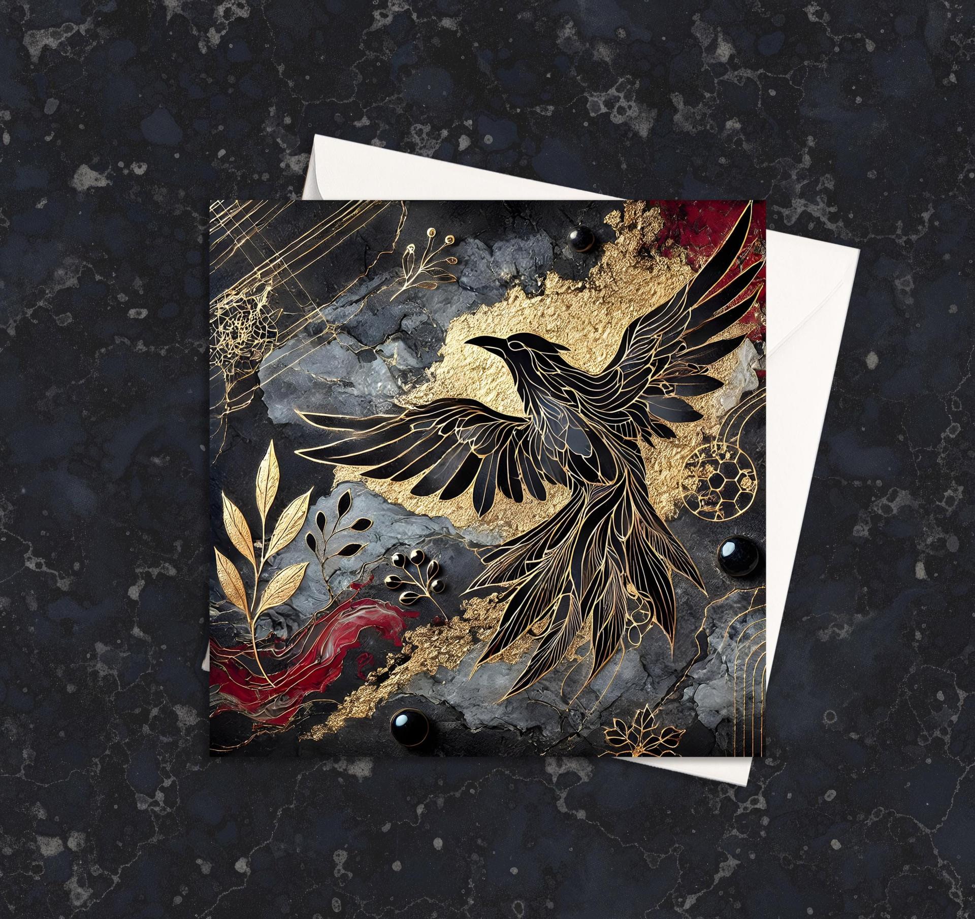 Raven - Large Cards, Notecards, Birthday, Invites