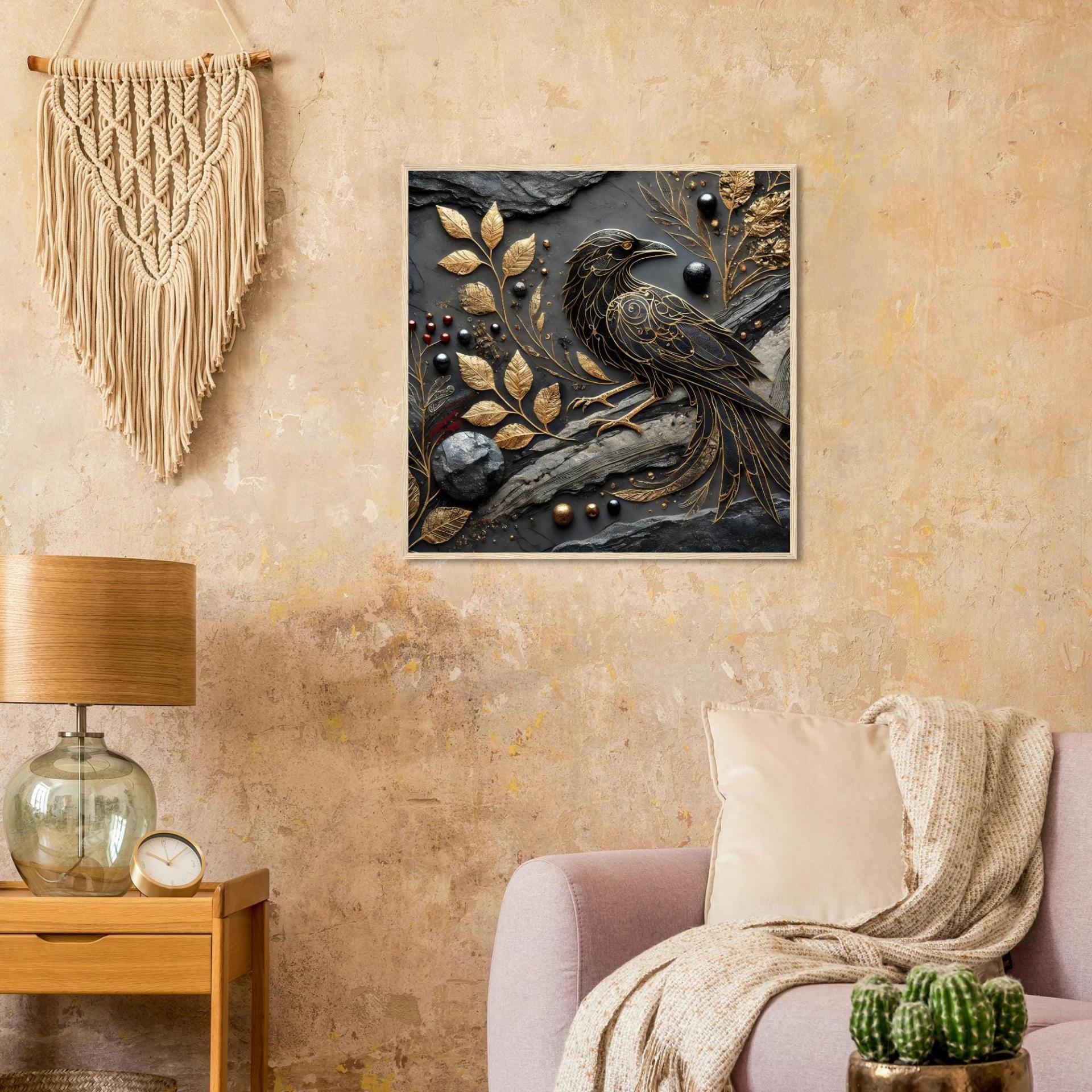 Raven Print - Framed or Unframed - Original Art - Print on Paper