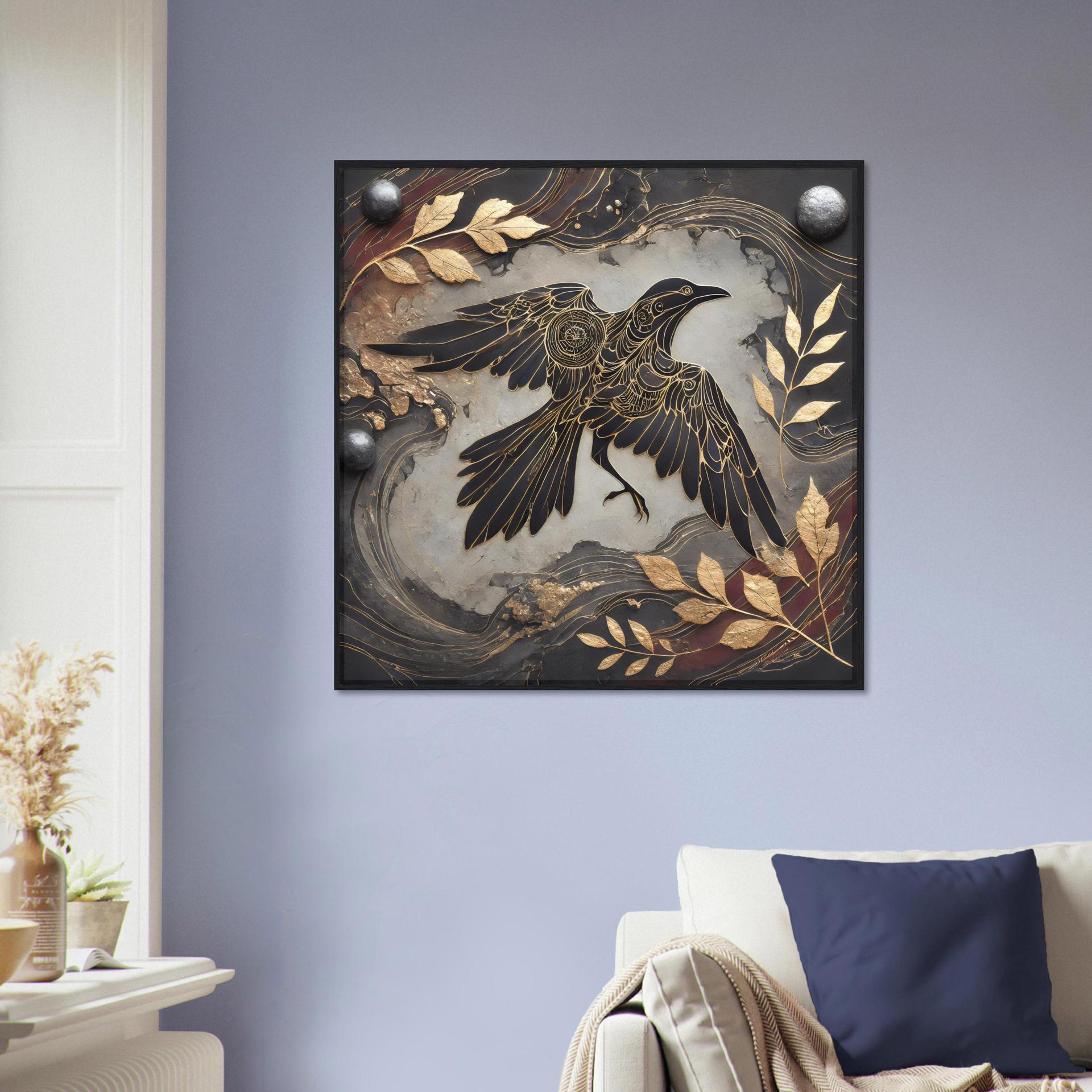 Raven Print - Framed or Unframed - Original Art - Print on Paper