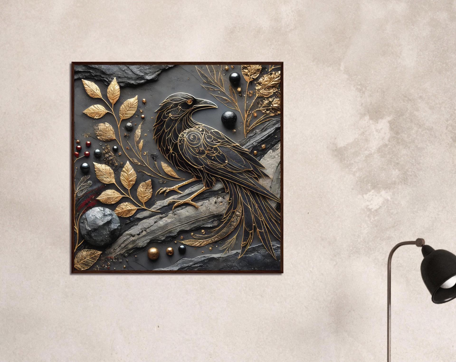 Raven Print - Framed or Unframed - Original Art - Print on Paper