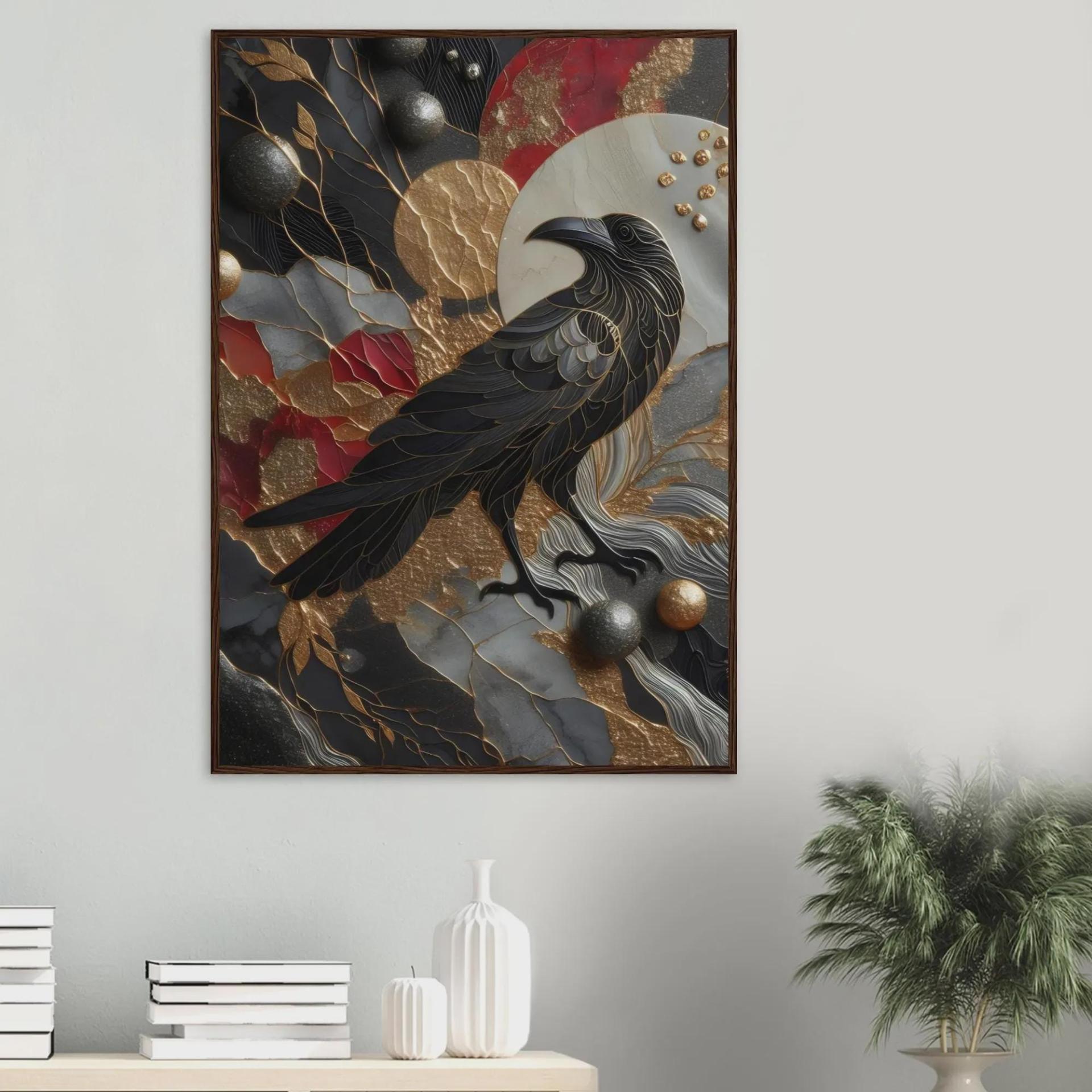 Raven, Original Art, Framed or Unframed Print on Paper