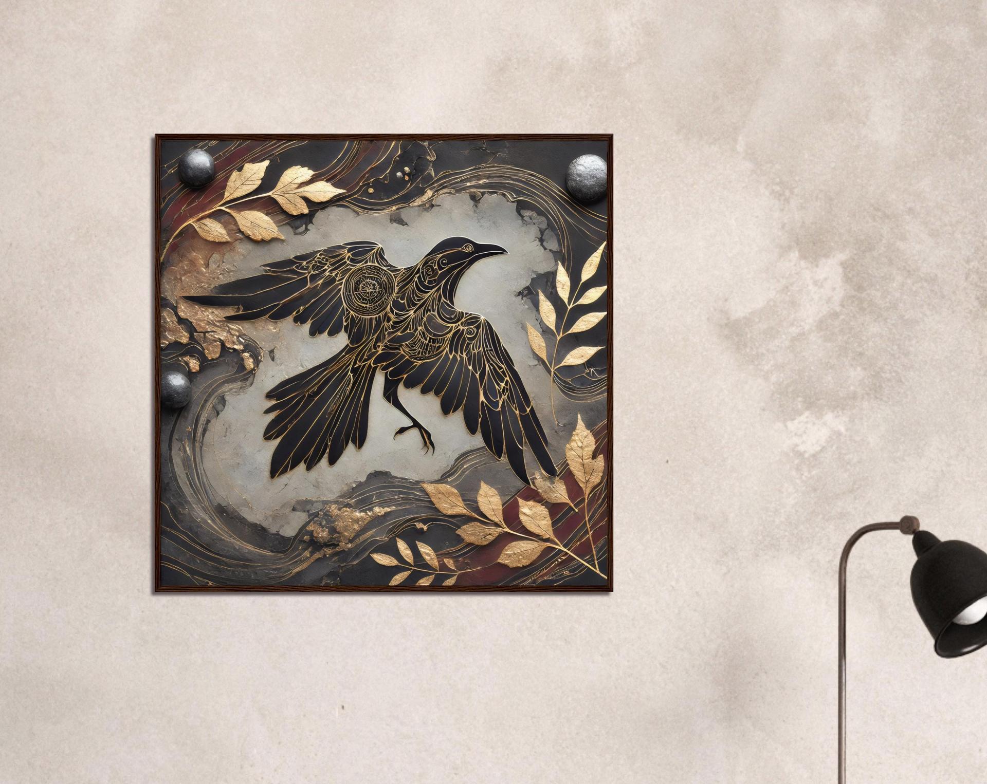 Raven Print - Framed or Unframed - Original Art - Print on Paper