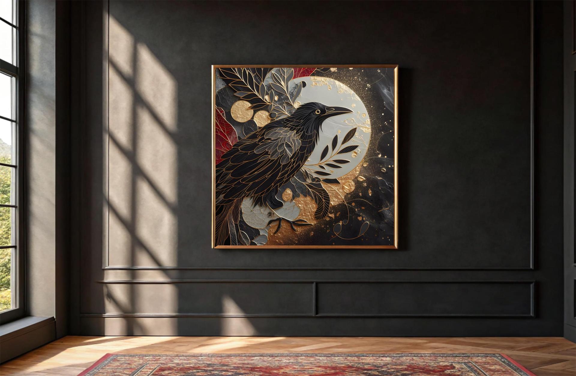 Raven Print - Framed or Unframed - Original Art - Print on Paper